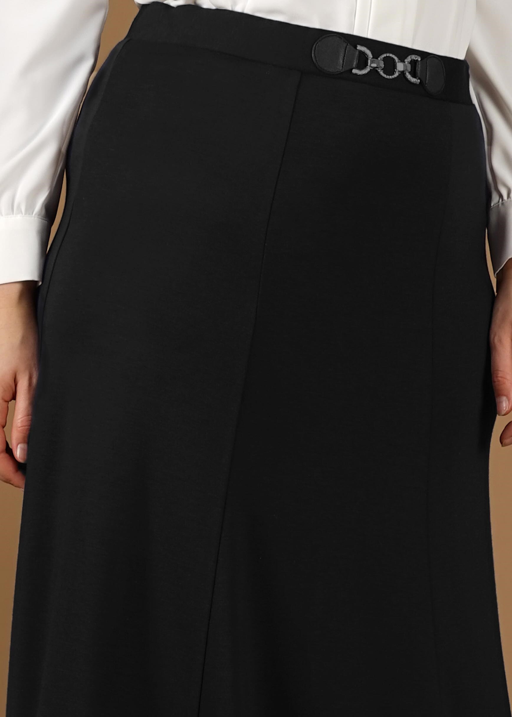 Tesettür giyim SİYAH 6950 ETEK