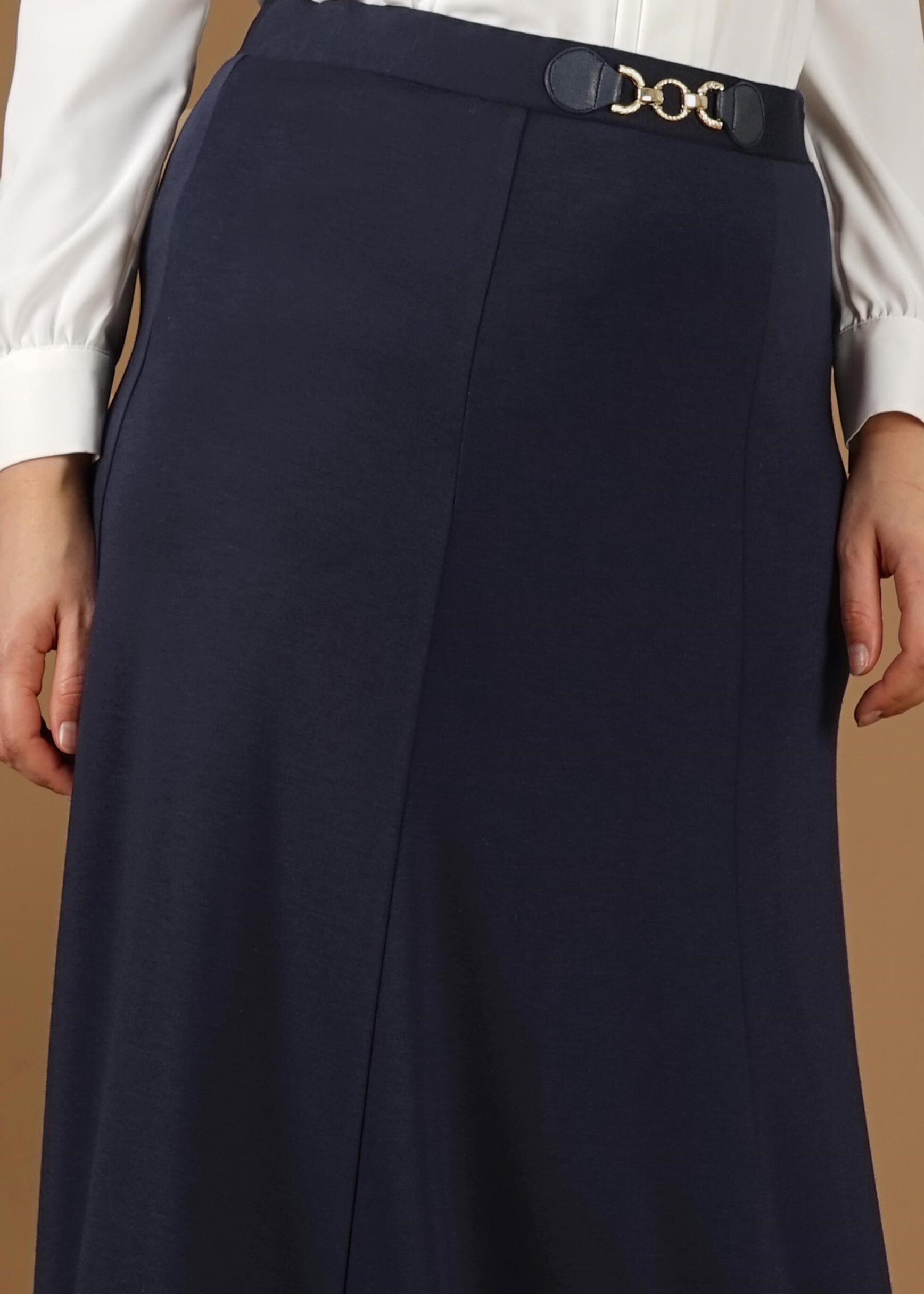 Tesettür giyim LACİVERT 6950 ETEK