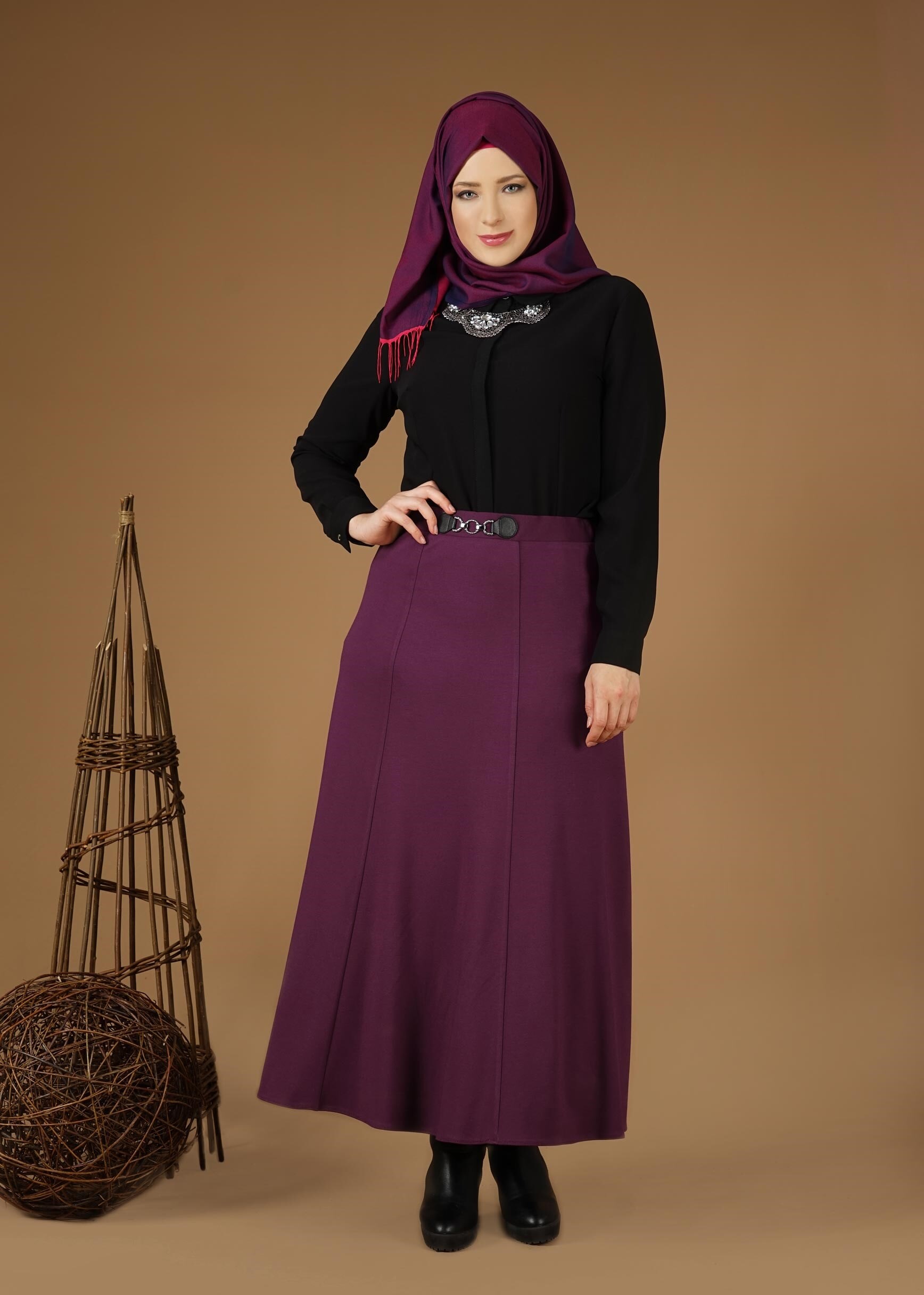 Tesettür giyim MOR 6950 ETEK