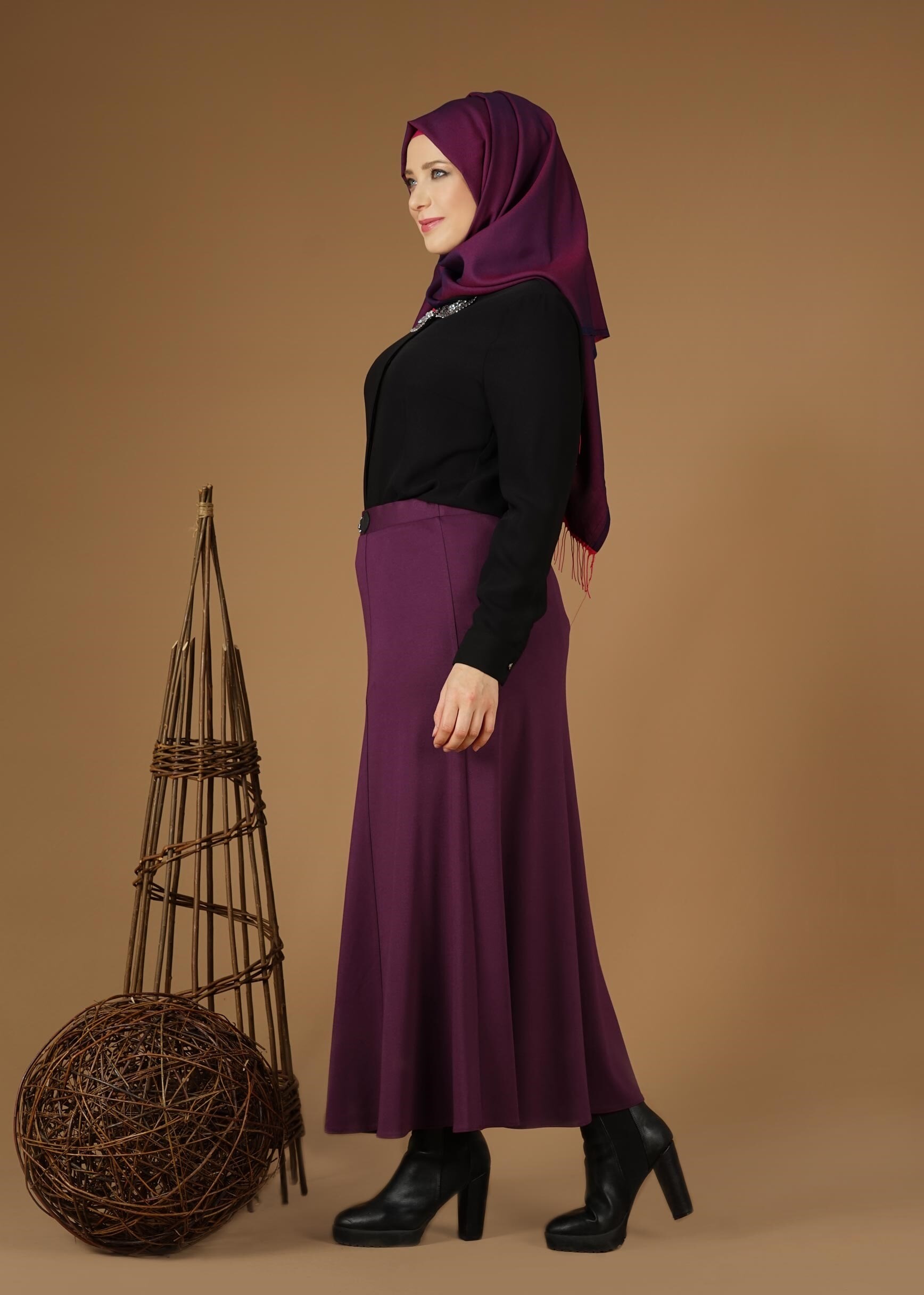 Tesettür giyim MOR 6950 ETEK