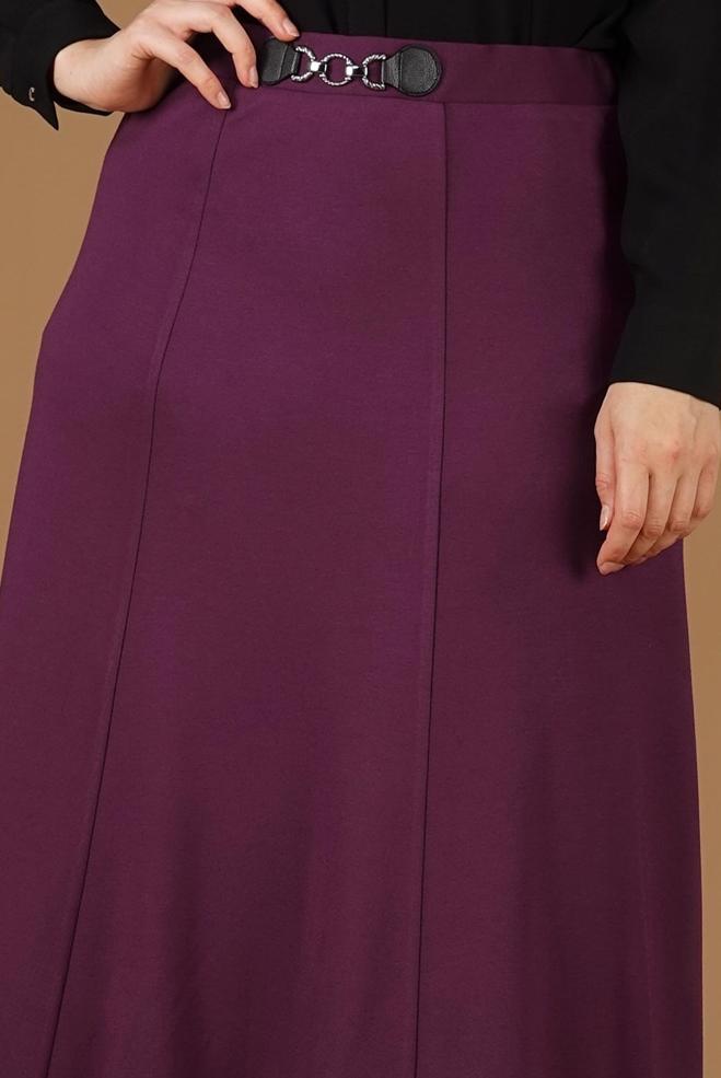 Tesettür giyim MOR 6950 ETEK - ALVİNA