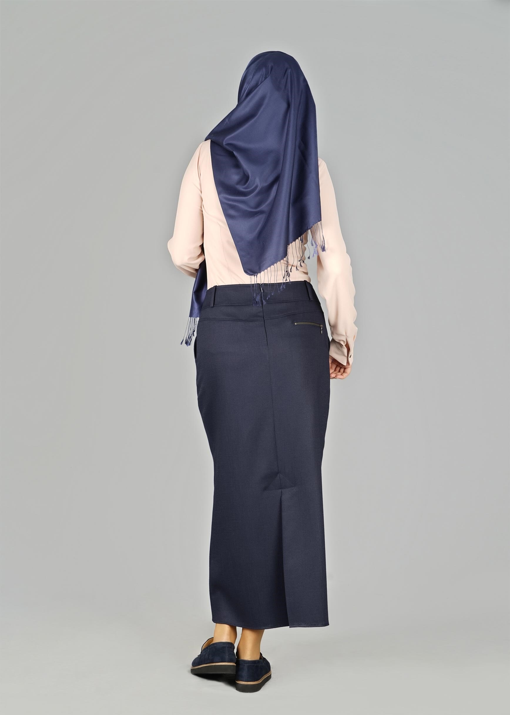 Tesettür giyim LACİVERT 6952 ETEK