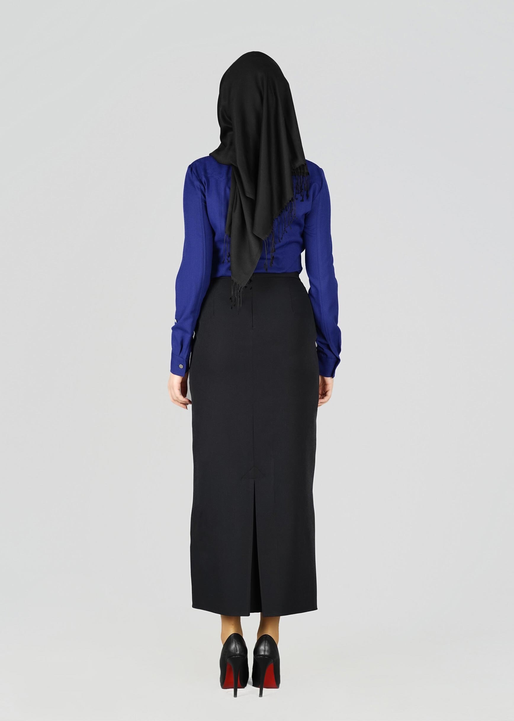 Tesettür giyim SİYAH 6955 ETEK