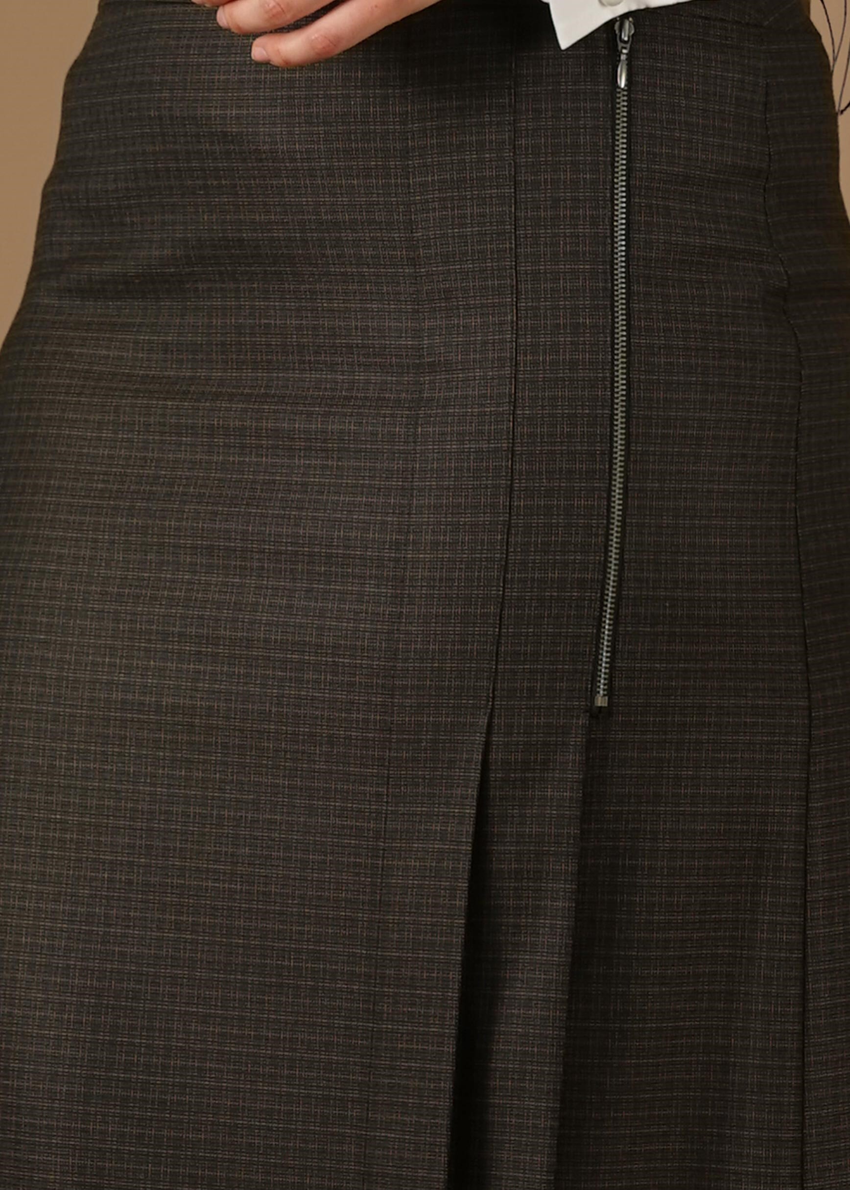 Tesettür giyim VİZON 6962 ETEK