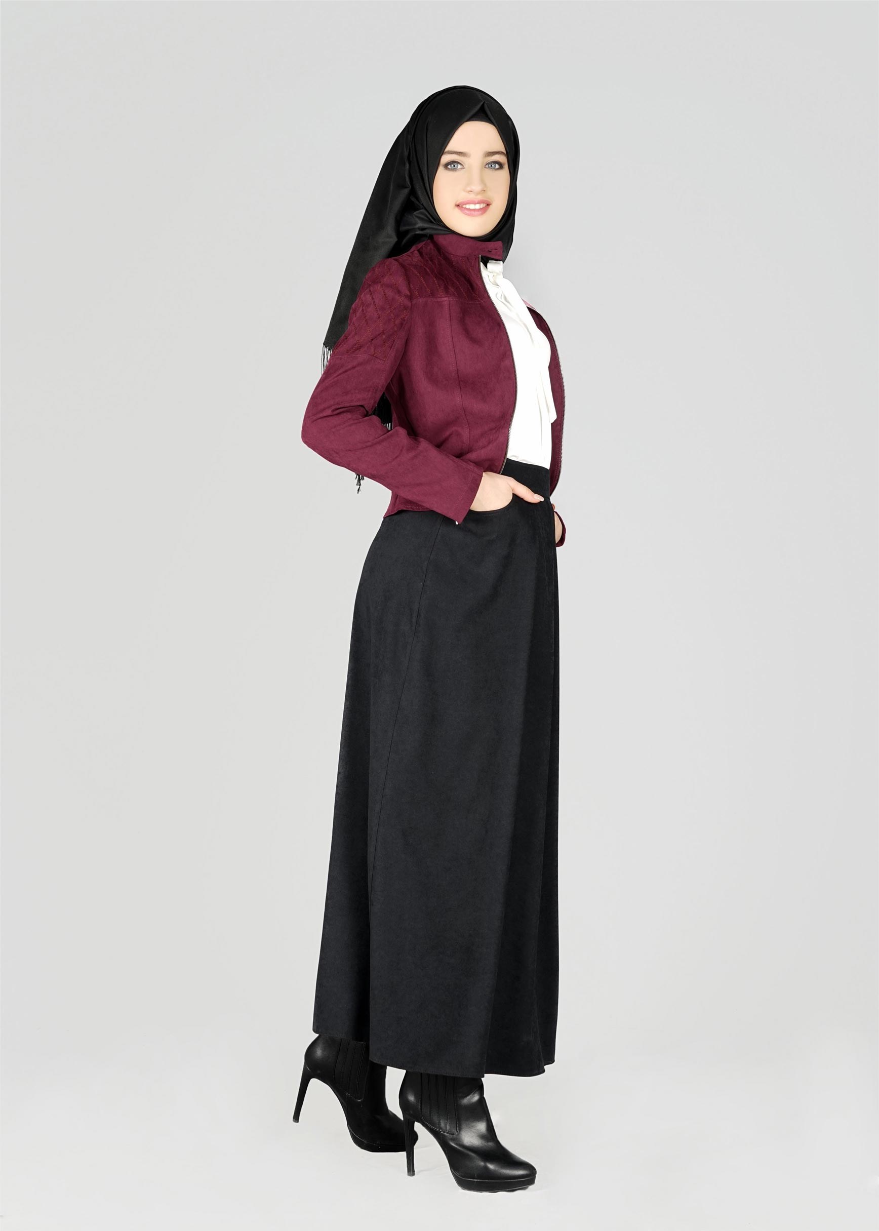 Tesettür giyim SİYAH 6963 ETEK