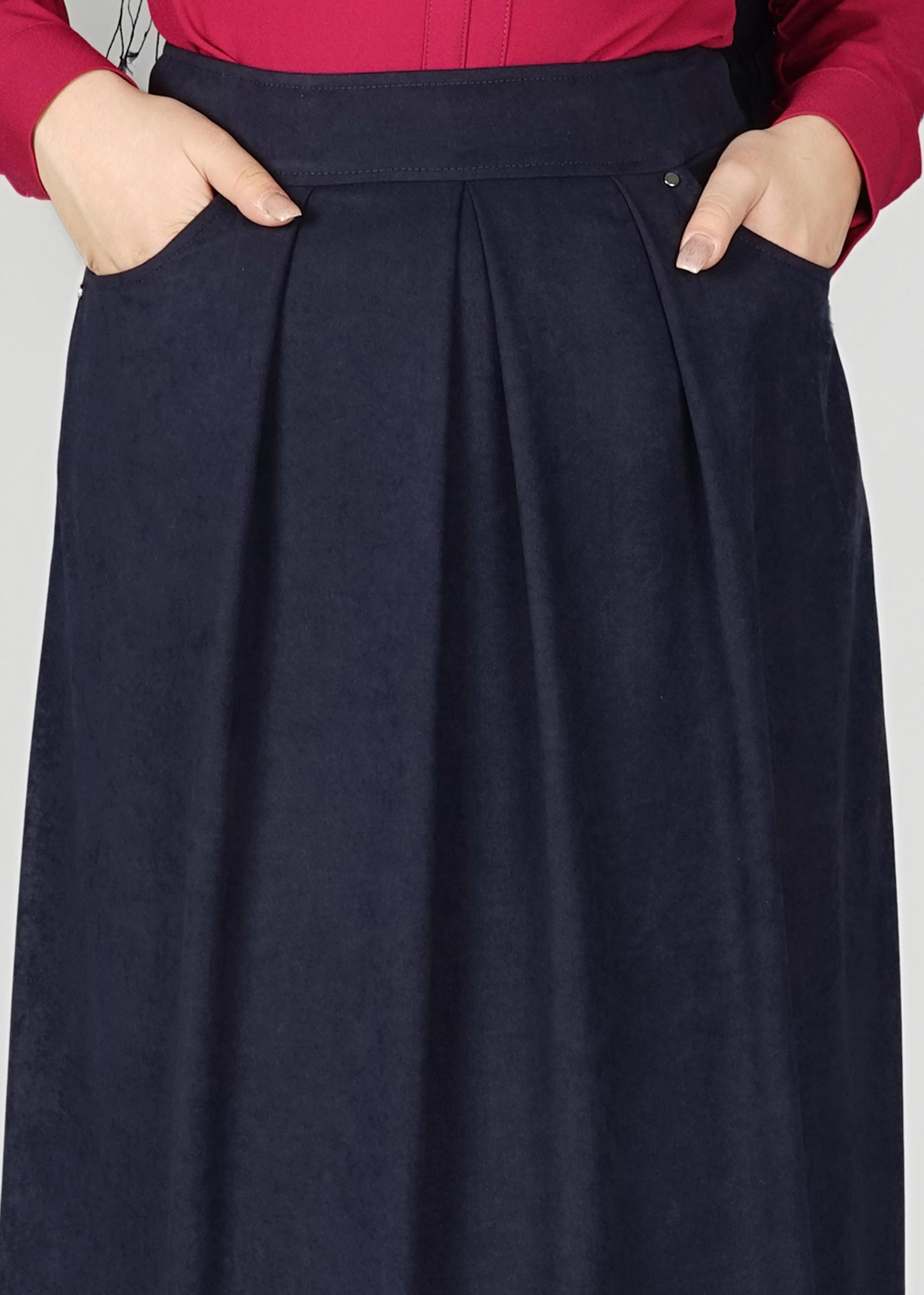 Tesettür giyim LACİVERT 6963 ETEK