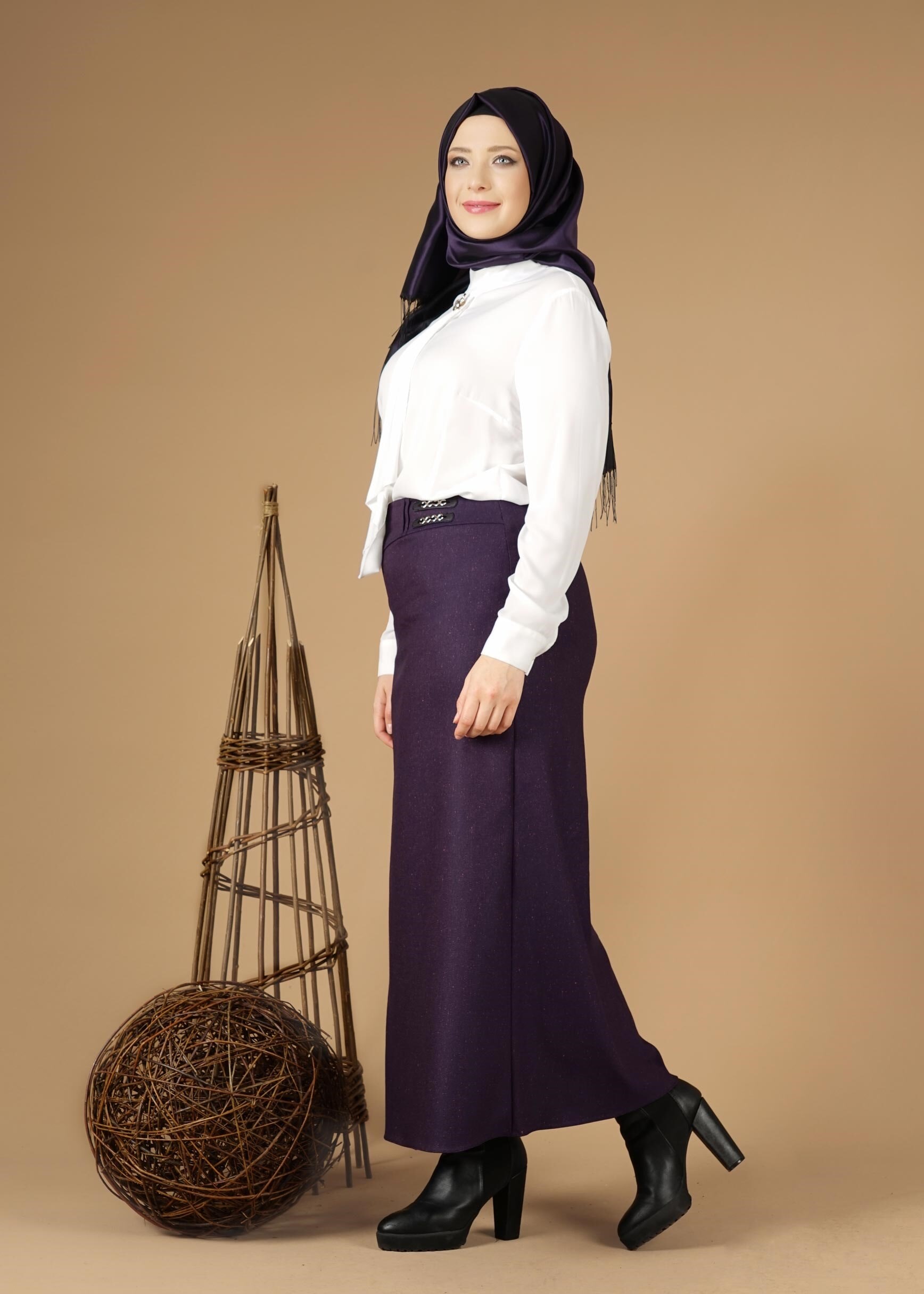 Tesettür giyim MOR 6964 ETEK