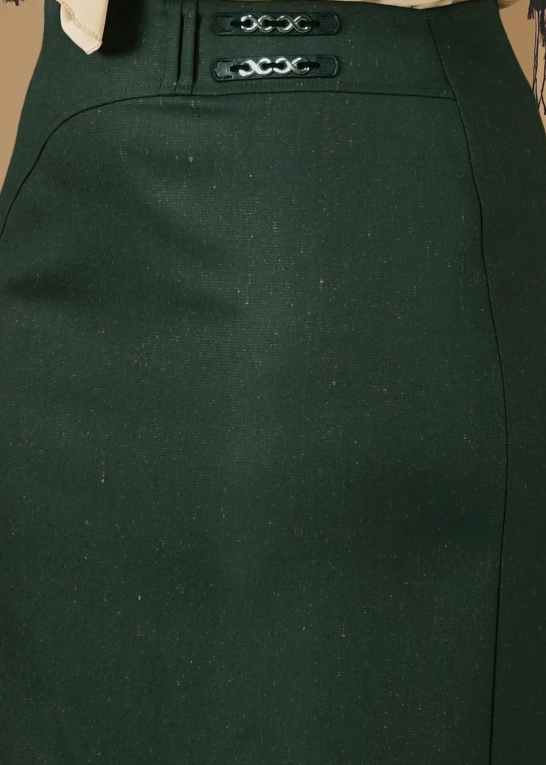 Tesettür giyim YEŞİL 6964 ETEK