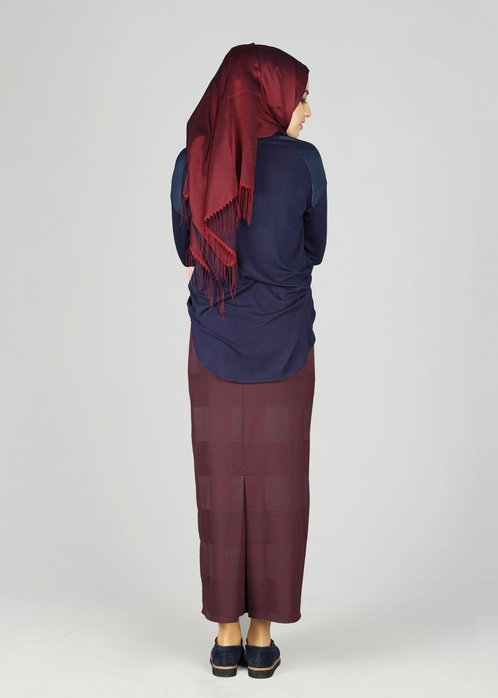 Tesettür giyim TURUNCU 6965 ETEK