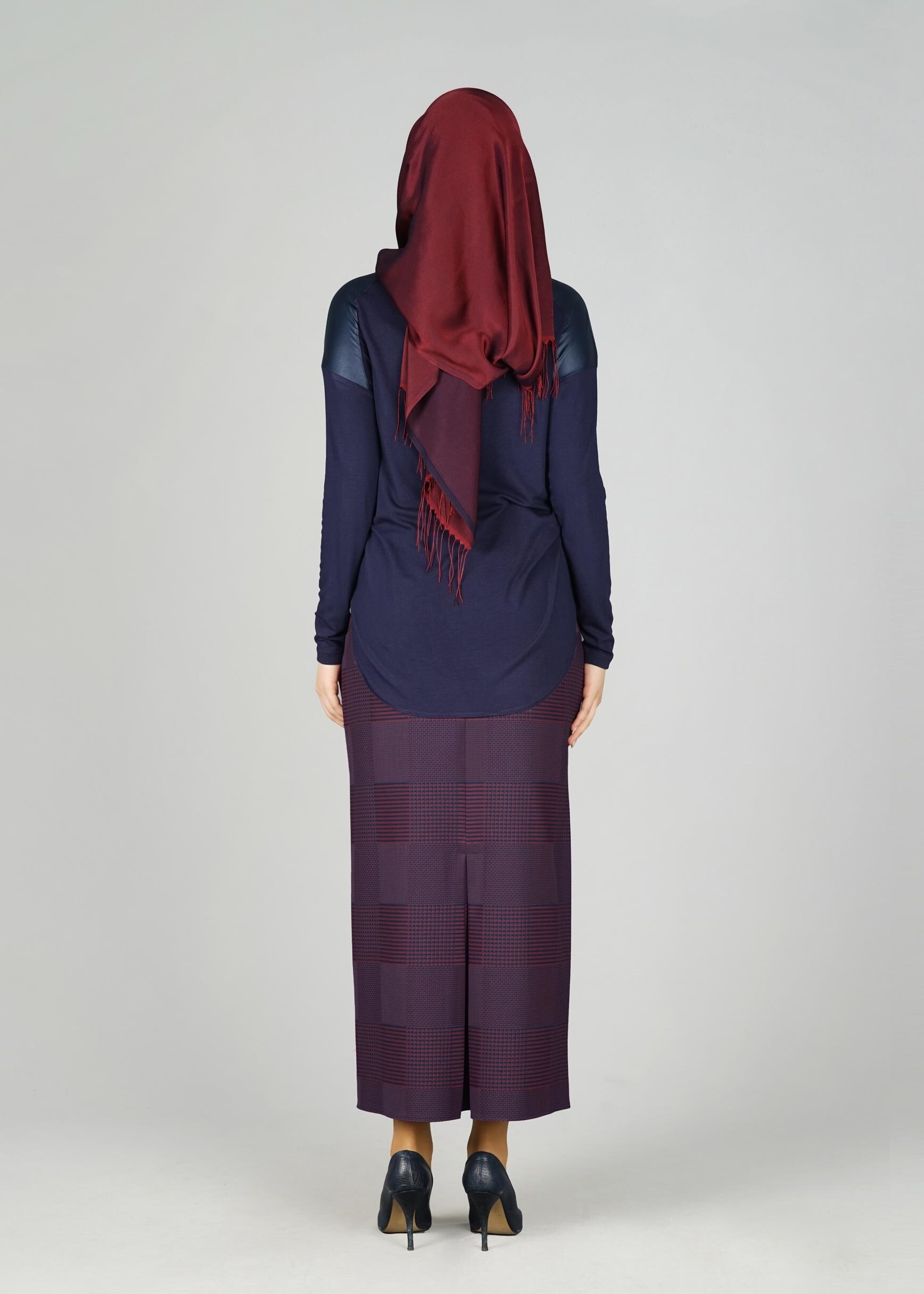 Tesettür giyim LACİVERT 6965 ETEK