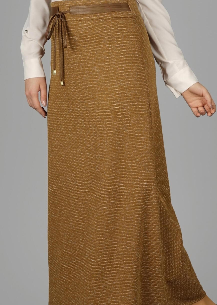 Tesettür giyim KAHVE 6967 ETEK