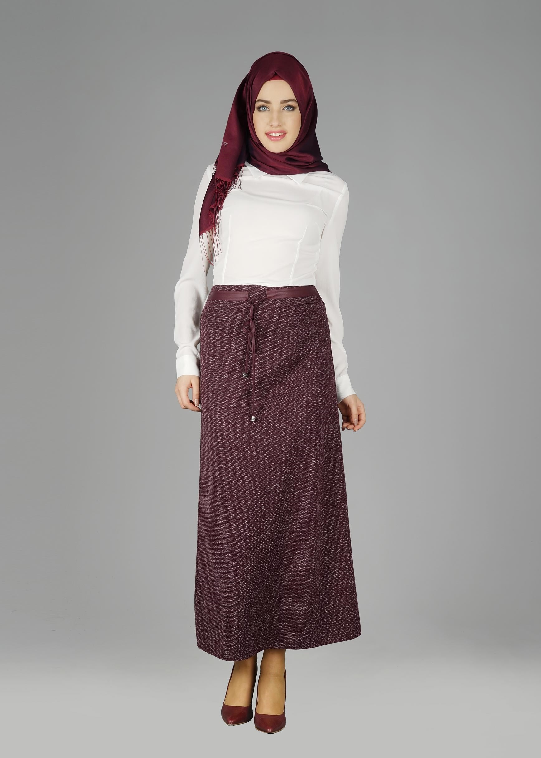 Tesettür giyim MÜRDÜM 6967 ETEK