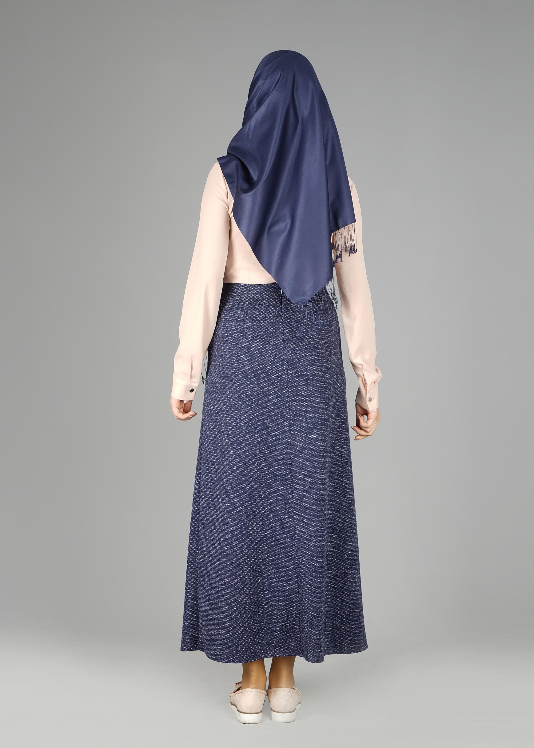 Tesettür giyim LACİVERT 6967 ETEK