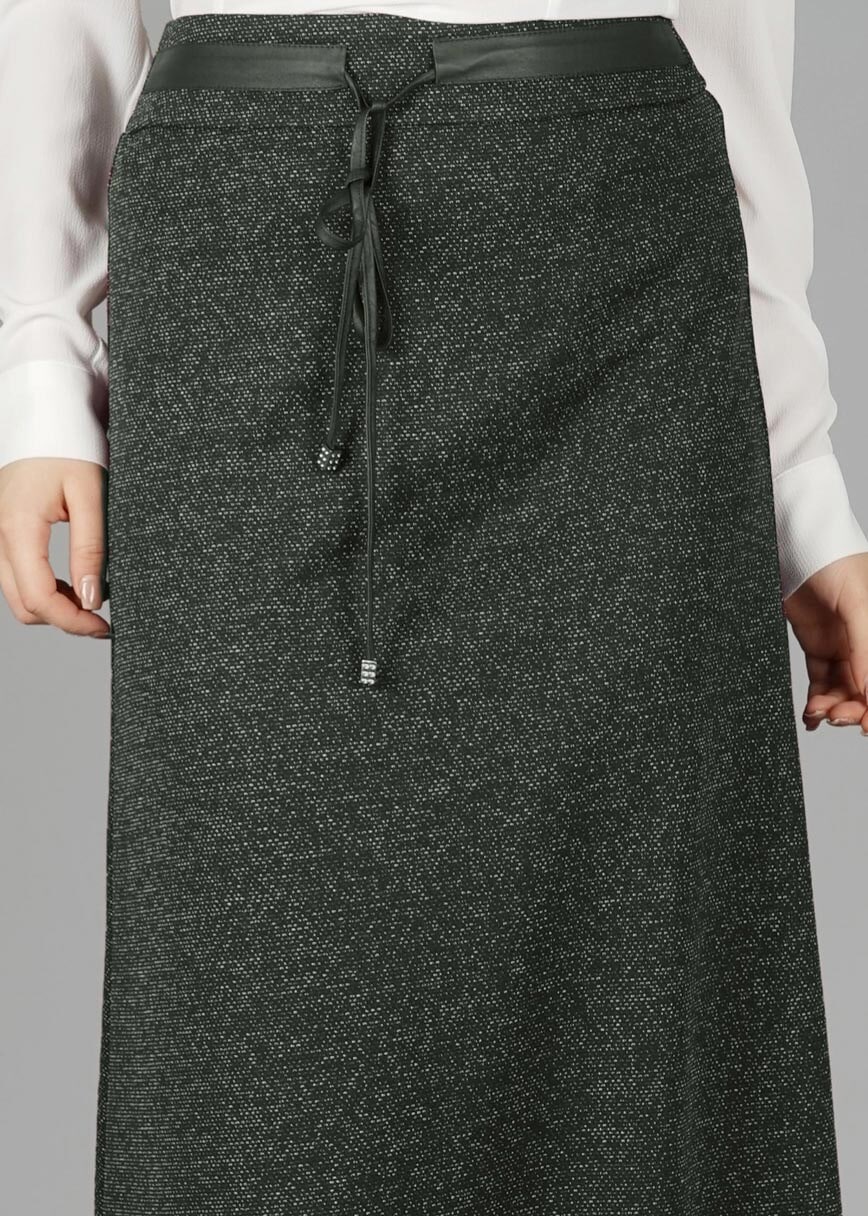 Tesettür giyim YEŞİL 6967 ETEK