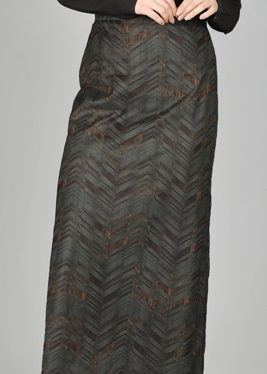 Tesettür giyim GRİ 6969 ETEK