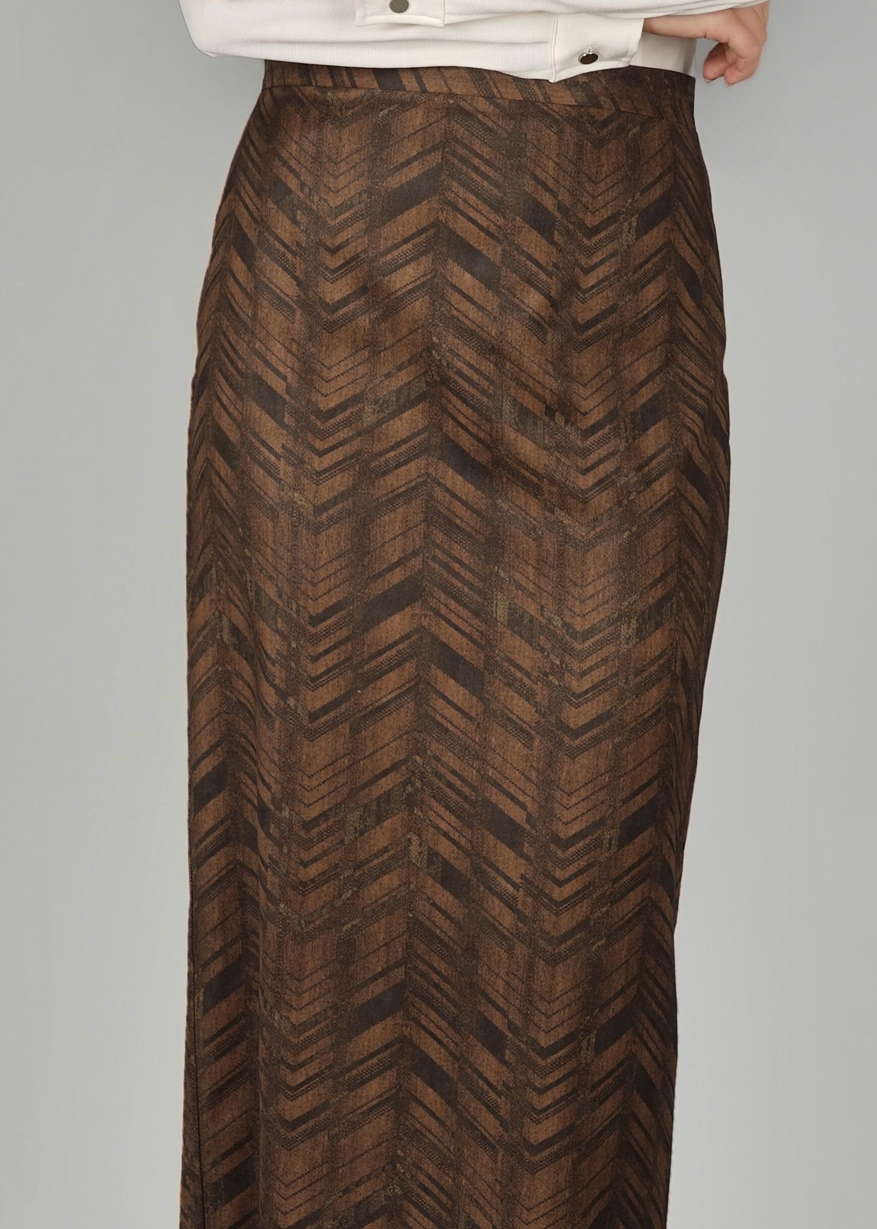 Tesettür giyim KAHVE 6969 ETEK