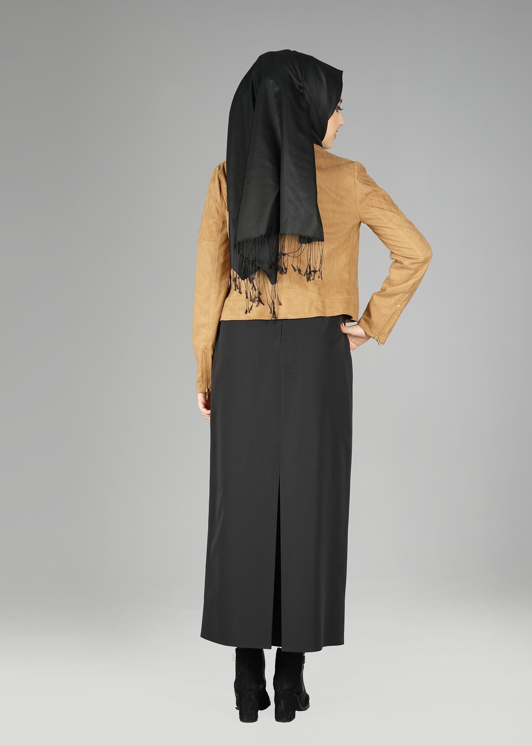 Tesettür giyim SİYAH 6978 ETEK