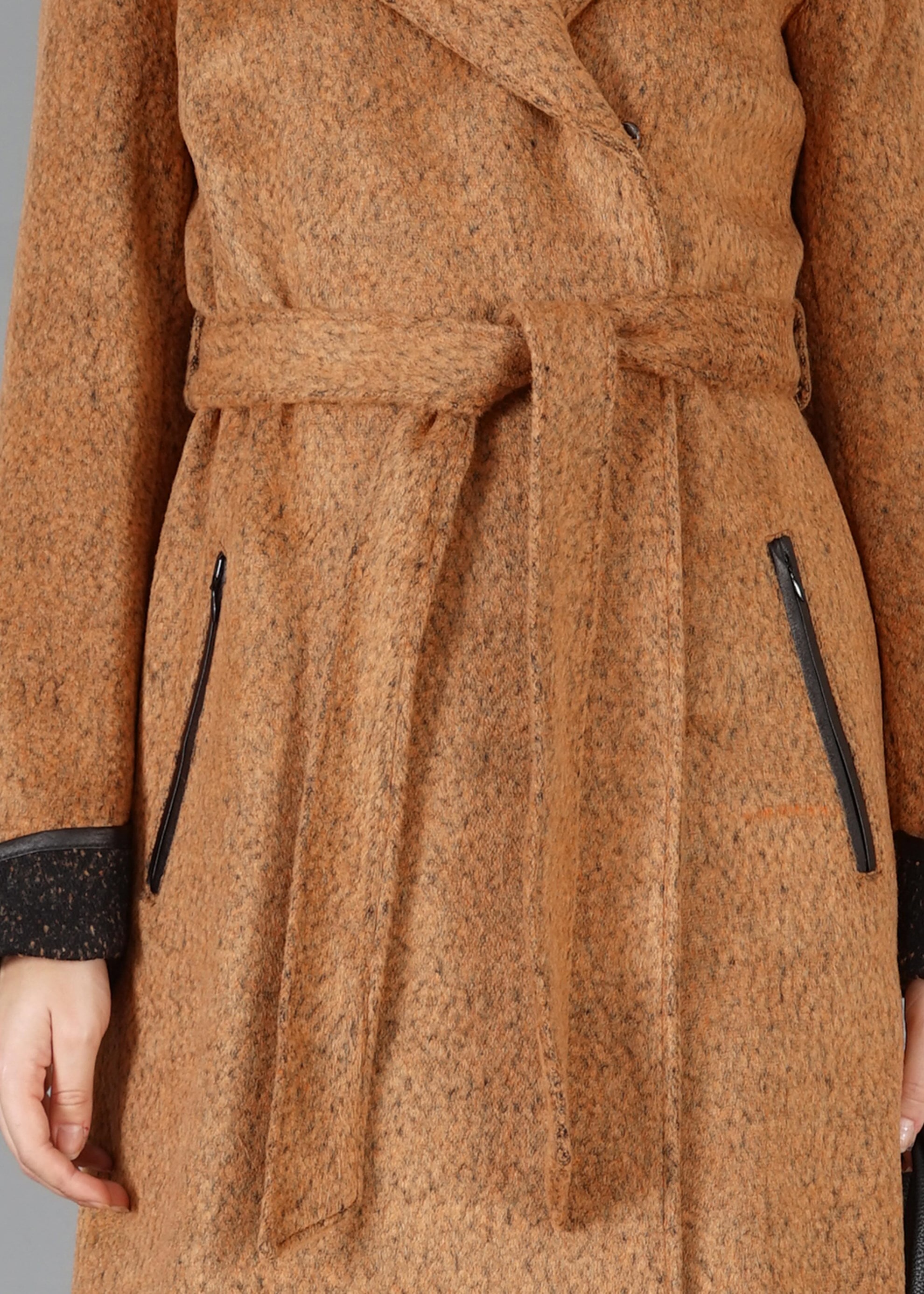 Tesettür giyim TURUNCU 9474 KABAN