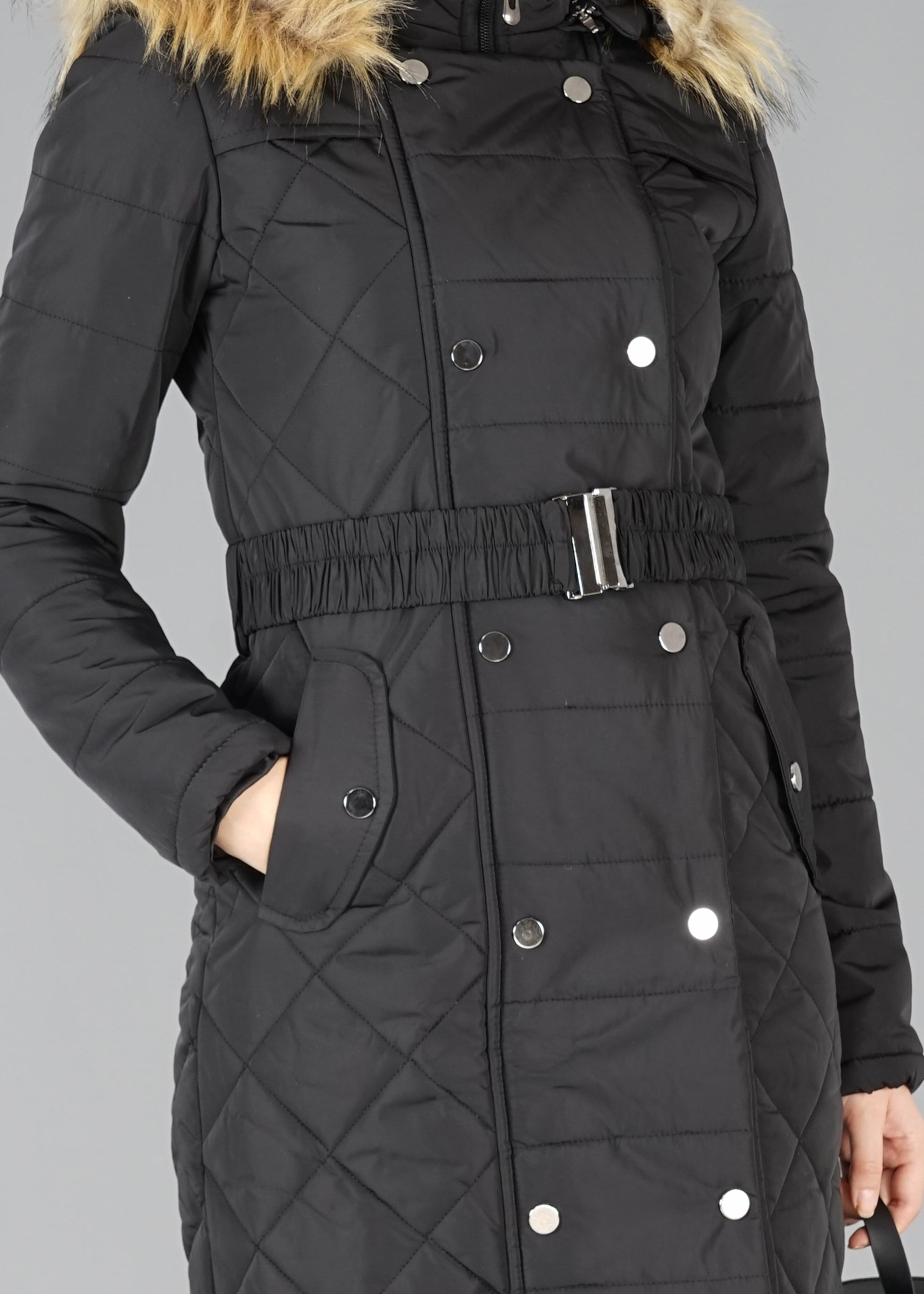 Tesettür giyim SİYAH 9508 KABAN