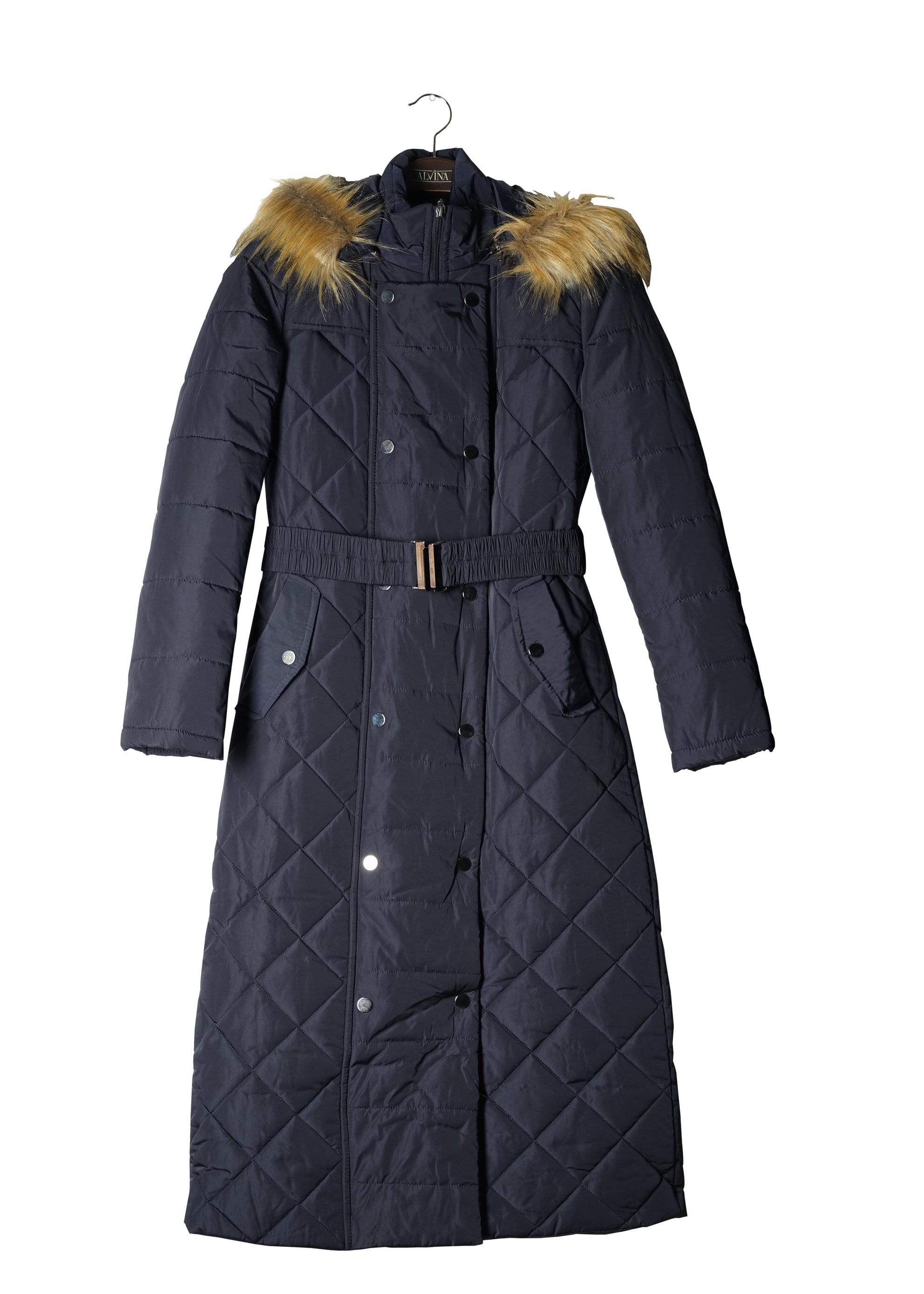 Tesettür giyim LACİVERT 9508 KABAN