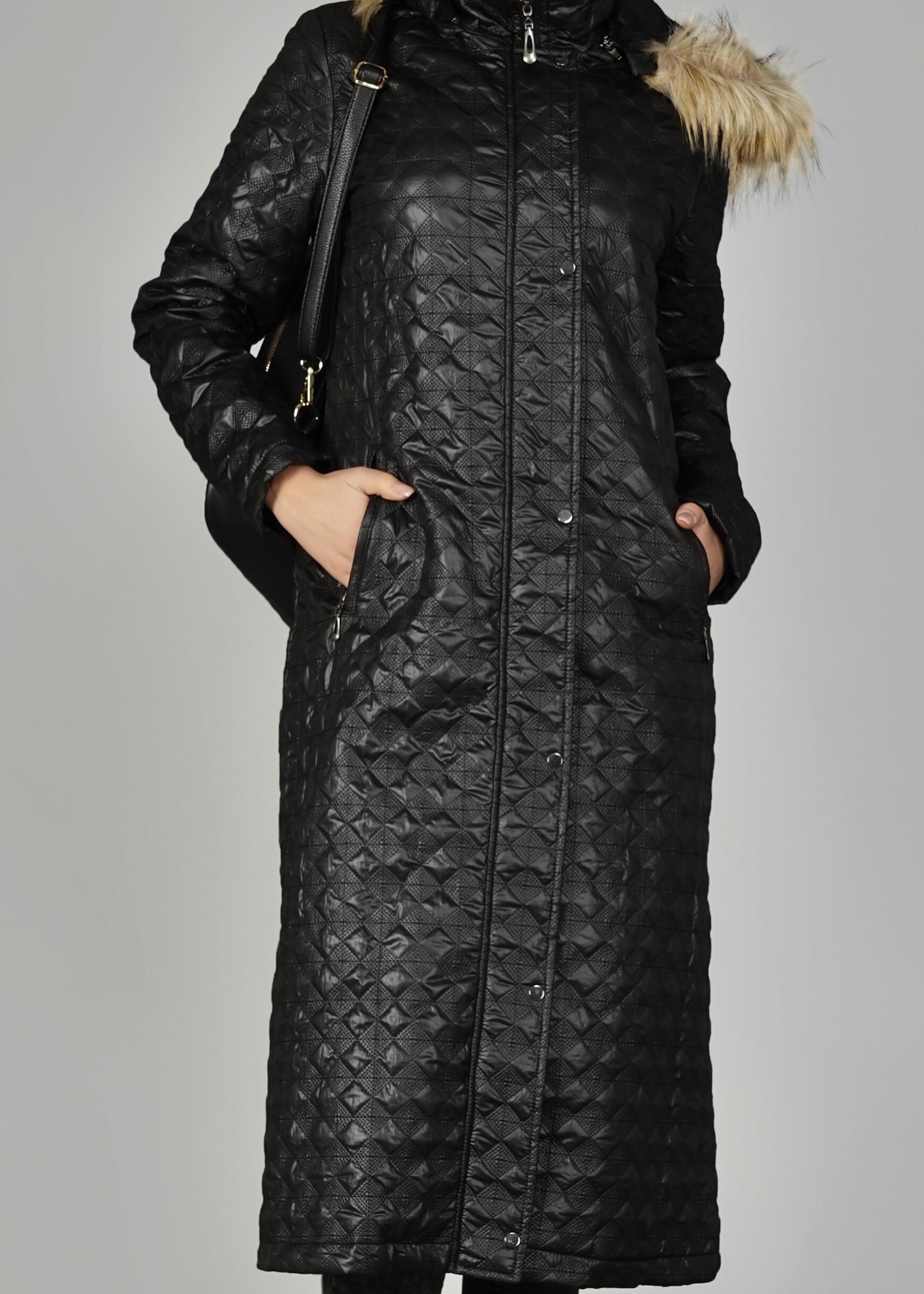 Tesettür giyim SİYAH 9532 KABAN