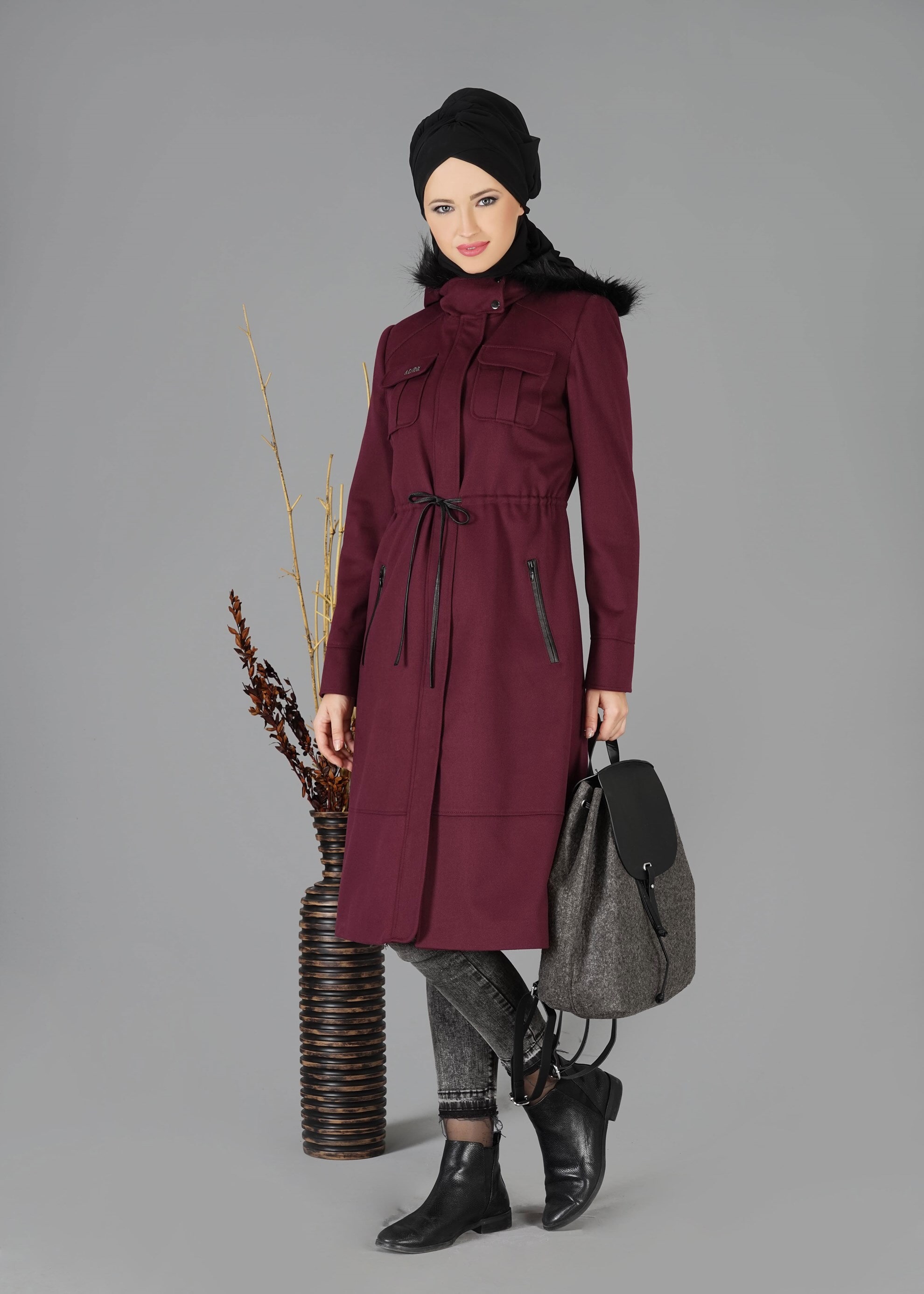 Tesettür giyim MOR 9535 KABAN