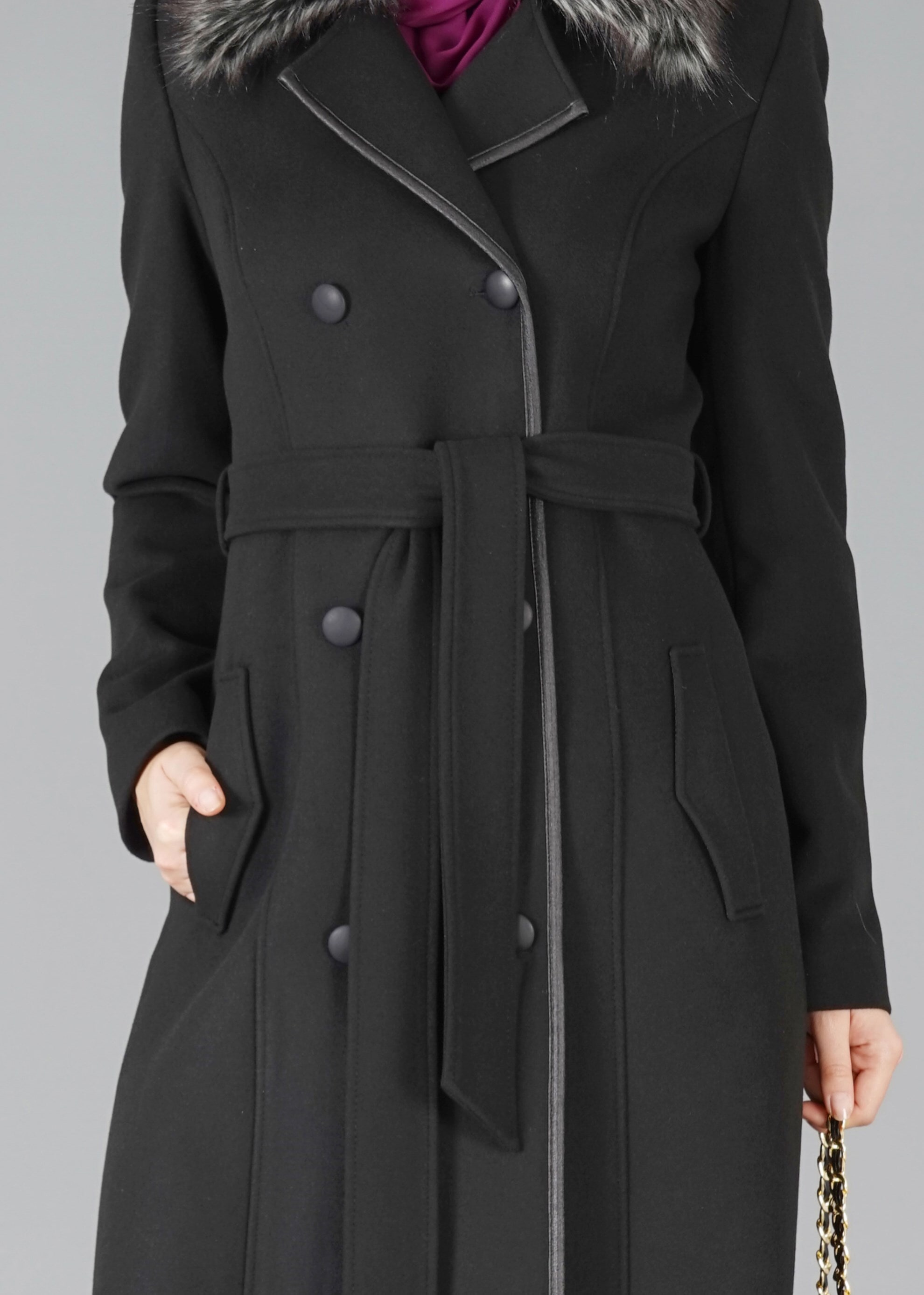 Tesettür giyim SİYAH 9549 KABAN