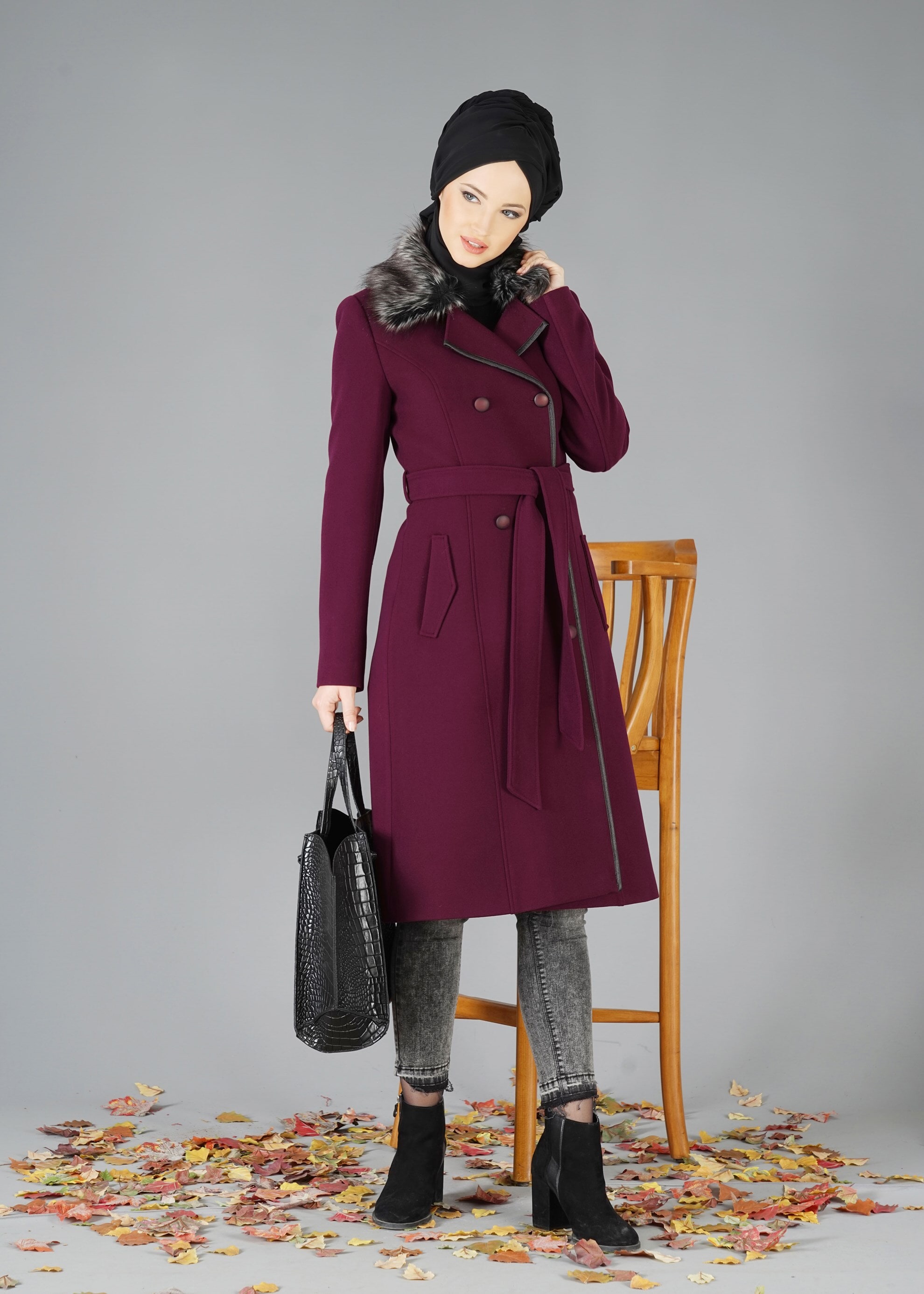 Tesettür giyim MÜRDÜM 9549 KABAN