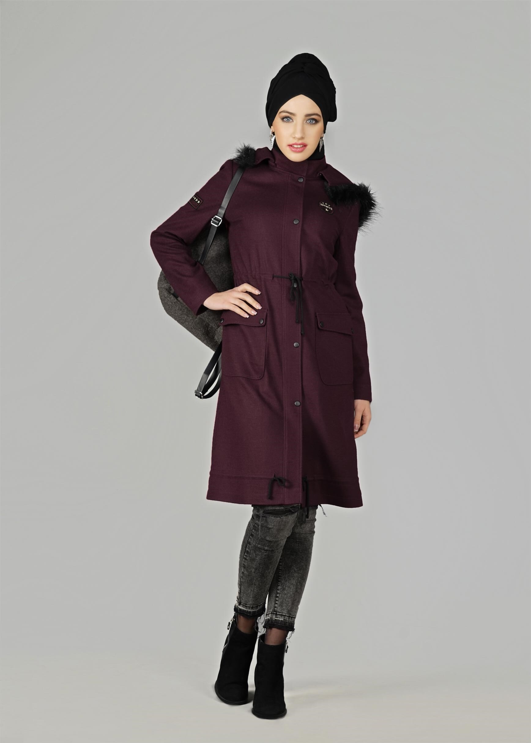 Tesettür giyim MÜRDÜM 9553 KABAN