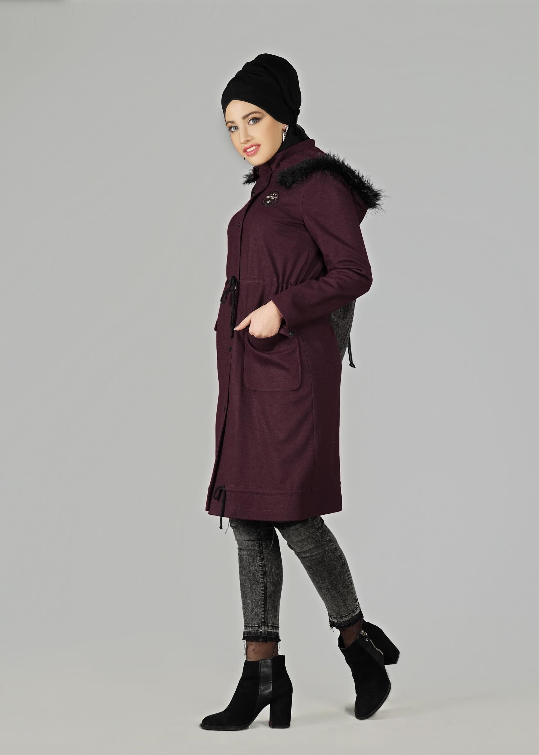 Tesettür giyim MÜRDÜM 9553 KABAN