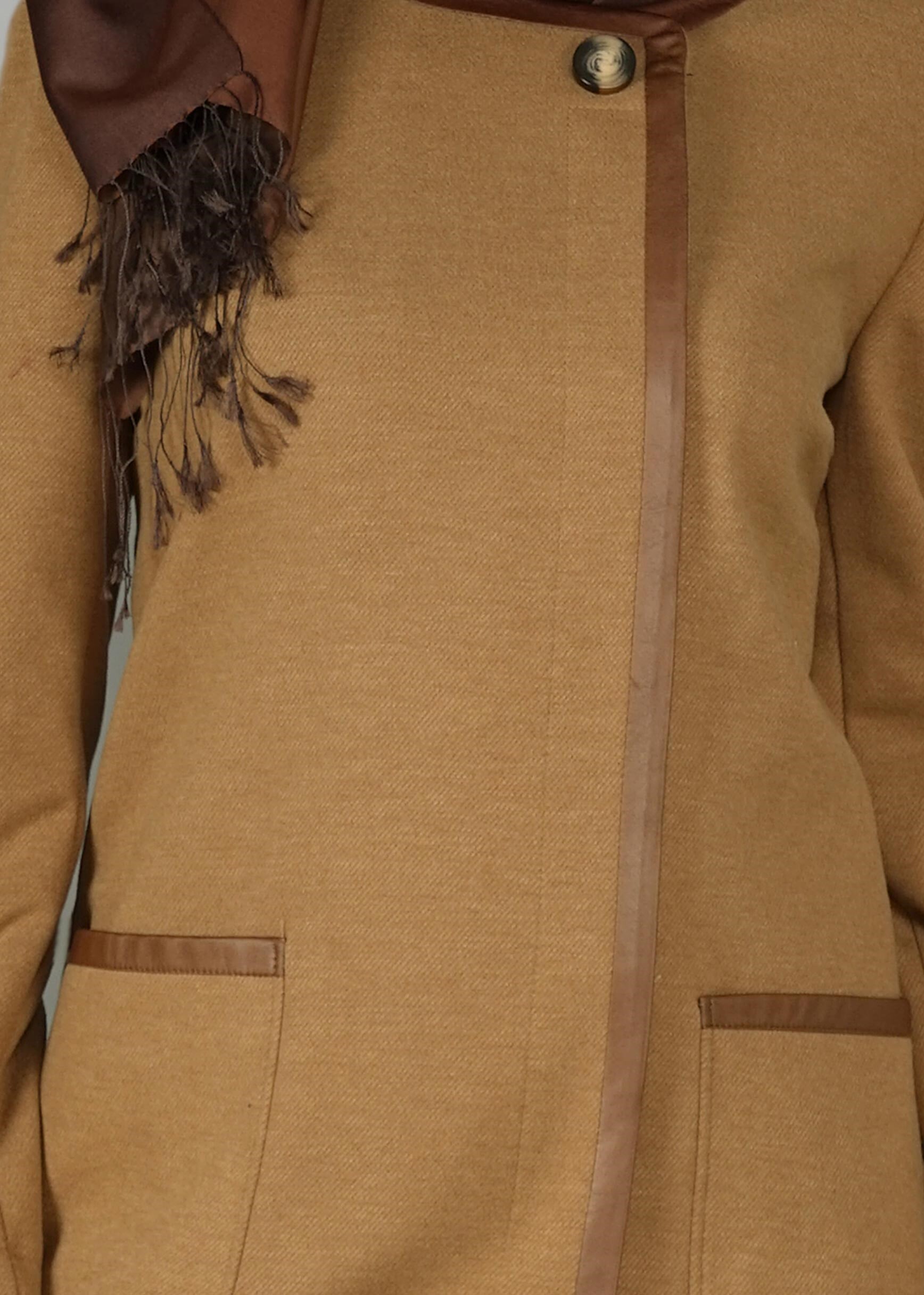 Tesettür giyim KAHVE 9555 KABAN