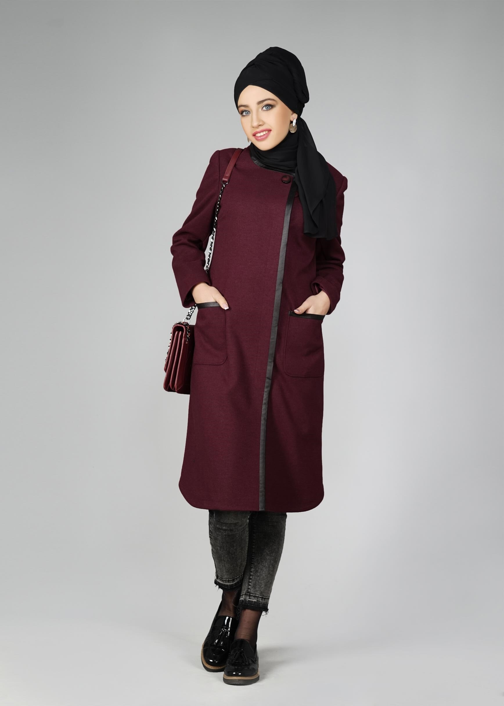Tesettür giyim MÜRDÜM 9555 KABAN