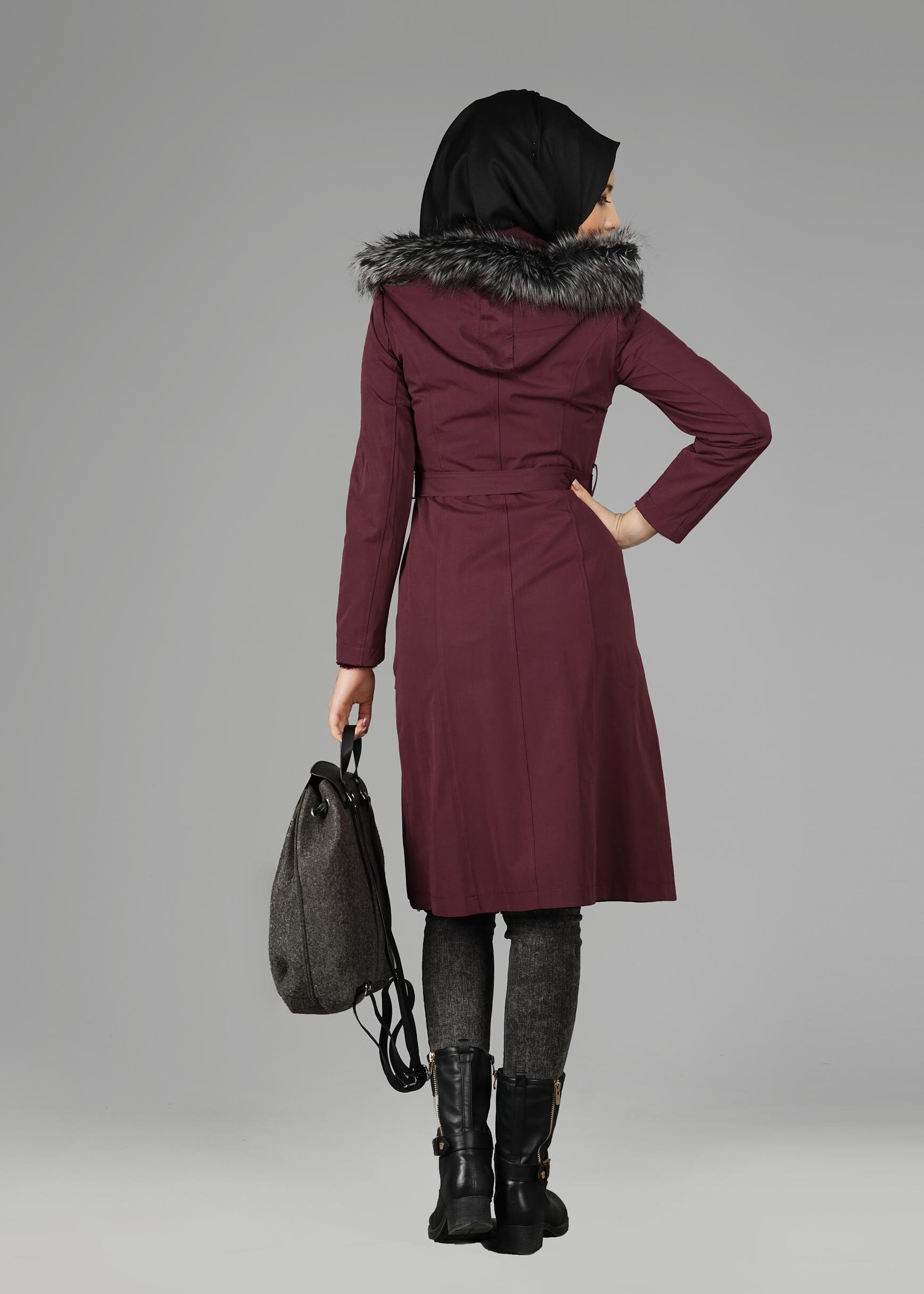 Tesettür giyim MÜRDÜM 9559 KABAN 