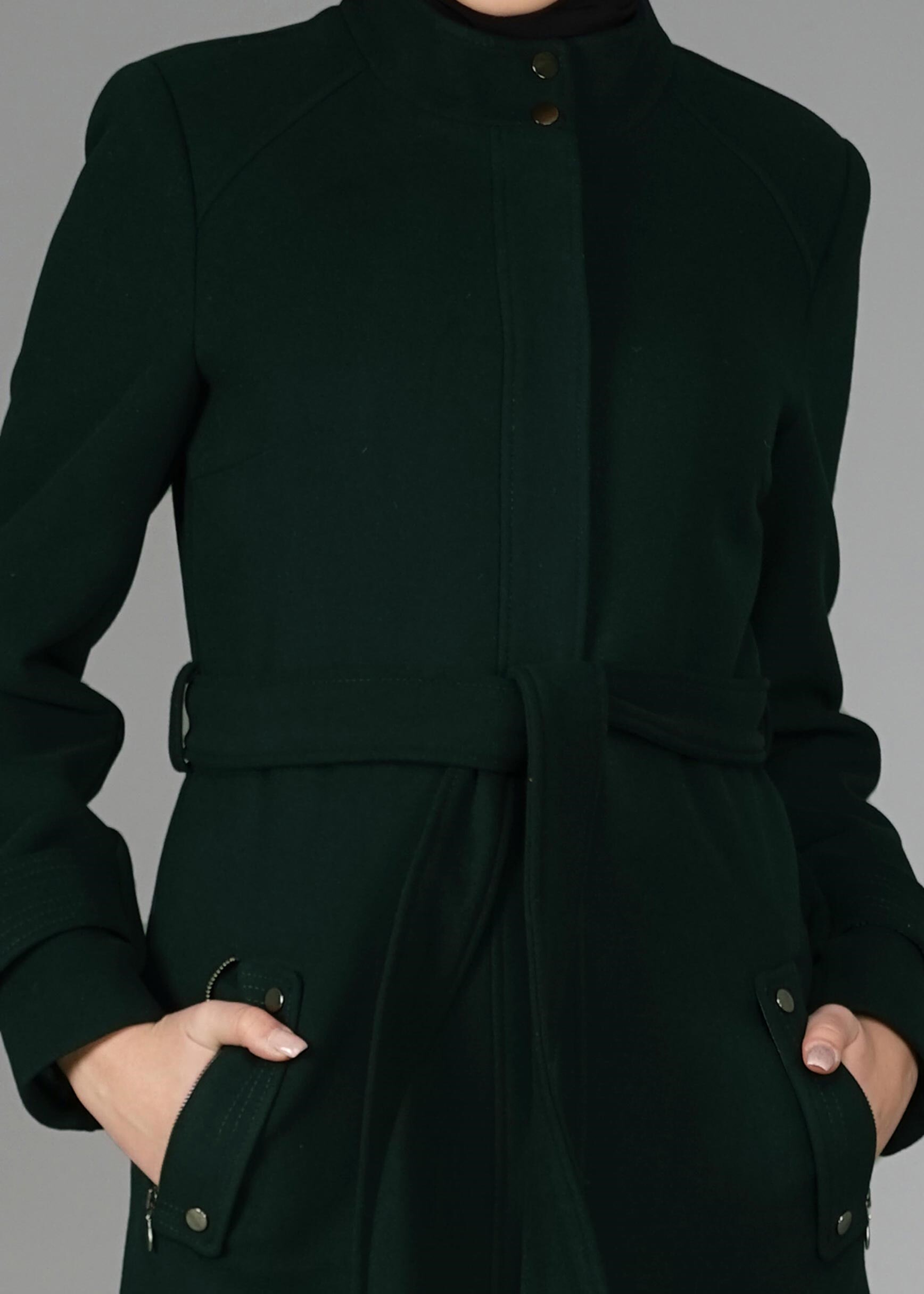 Tesettür giyim YEŞİL 9562 KABAN