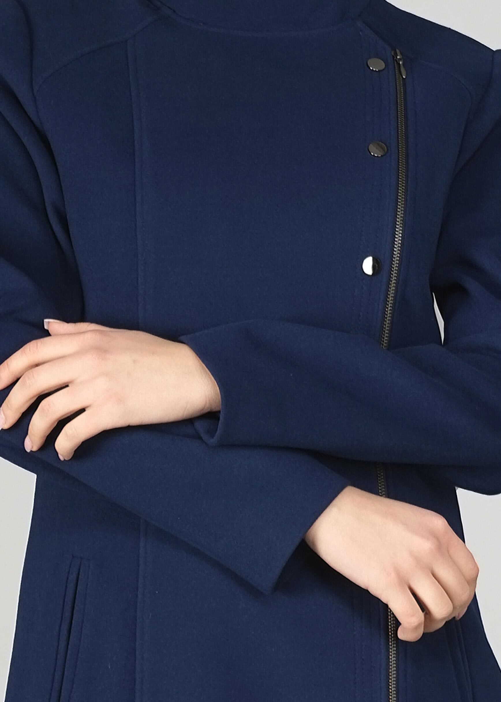 Tesettür giyim LACİVERT 9573 KABAN