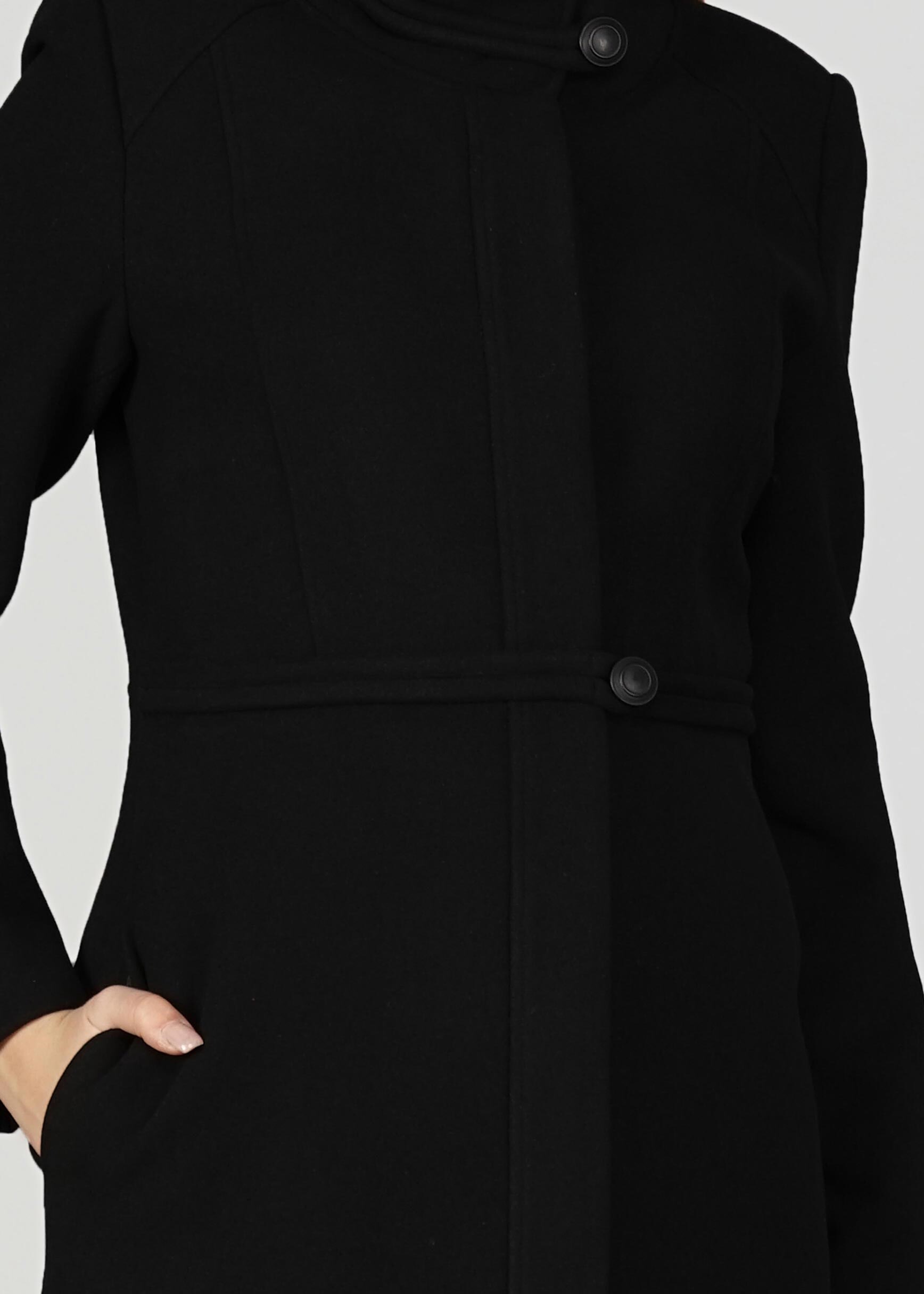 Tesettür giyim SİYAH 9593 KABAN