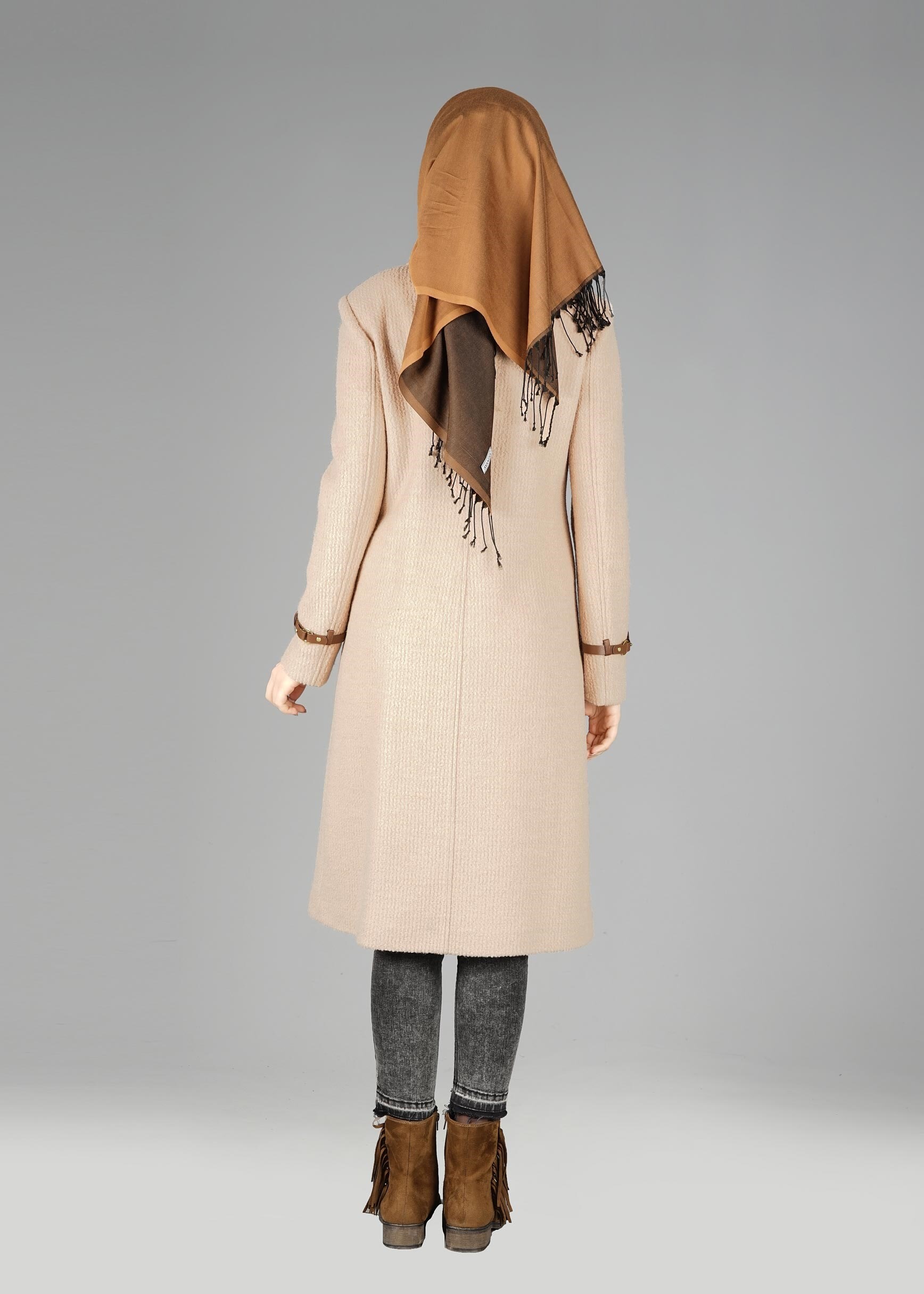 Tesettür giyim BEJ 9606 KABAN