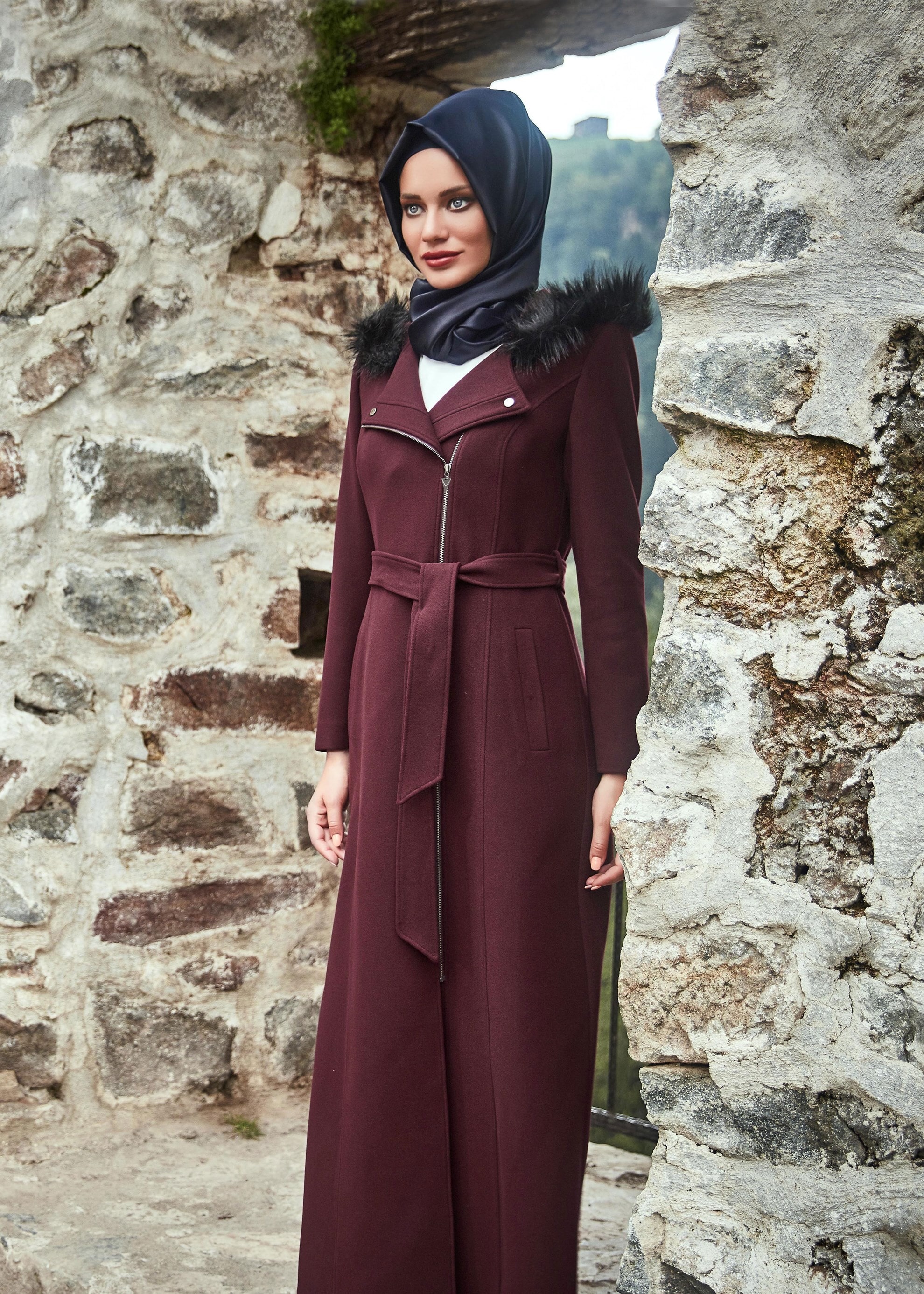 Tesettür giyim MÜRDÜM 9520 MANTO