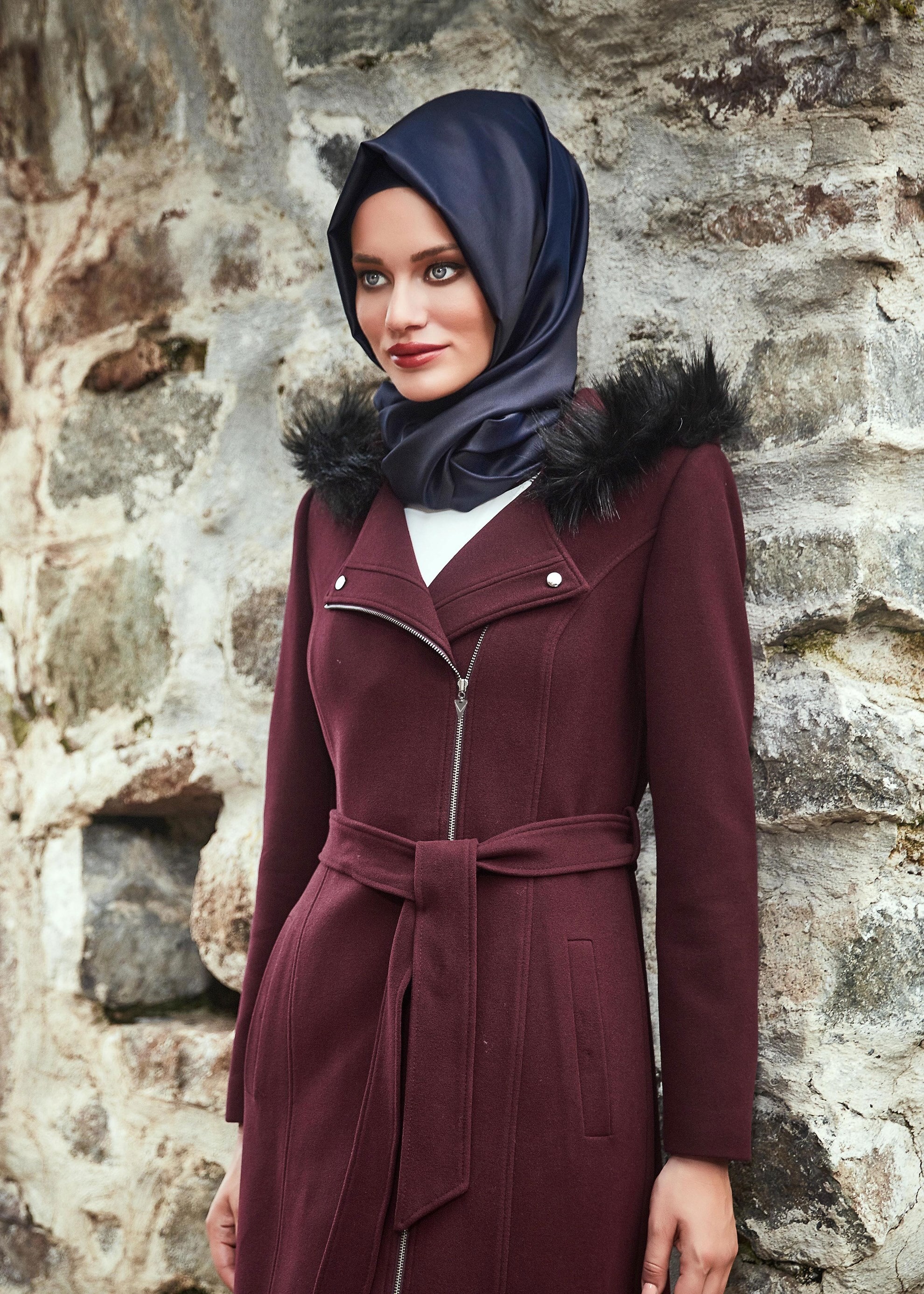 Tesettür giyim MÜRDÜM 9520 MANTO