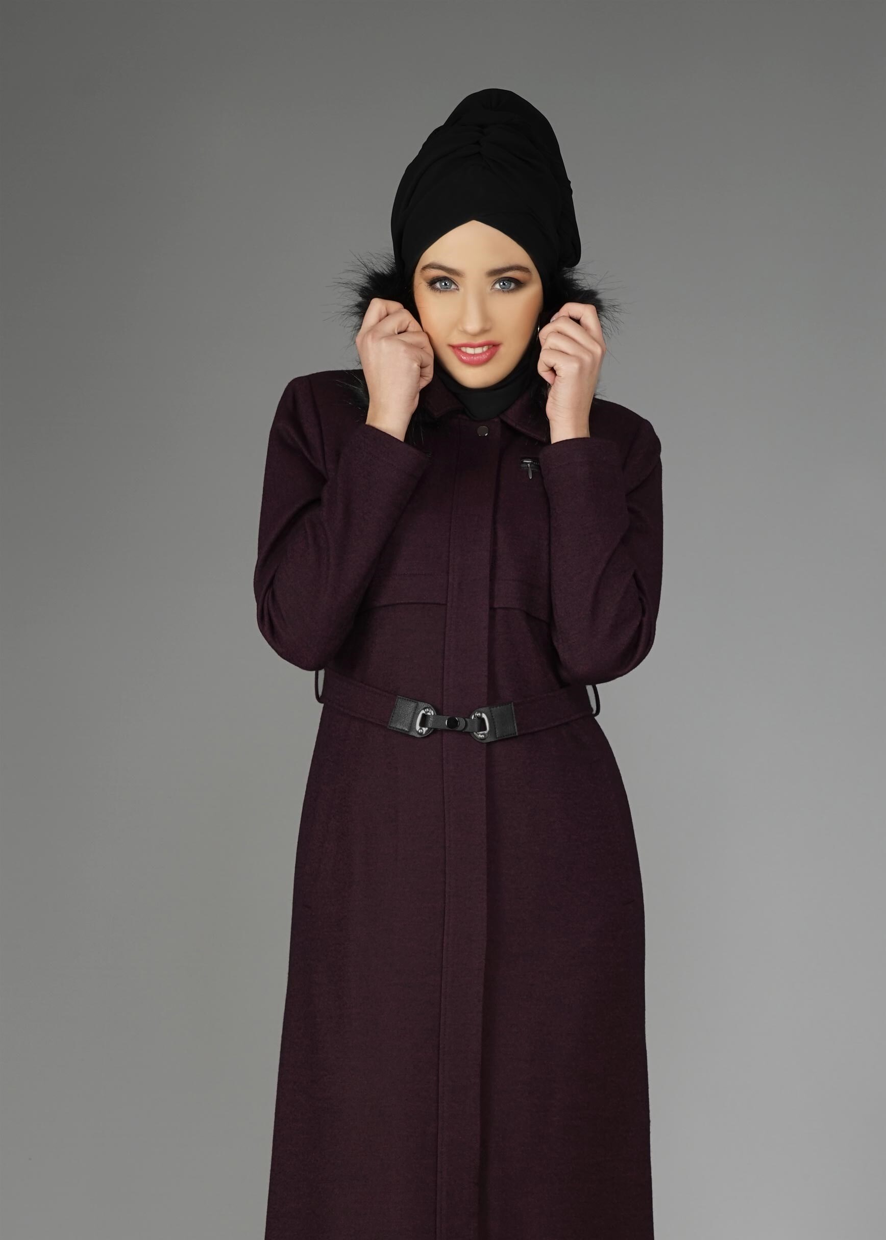 Tesettür giyim MOR 9579 MANTO