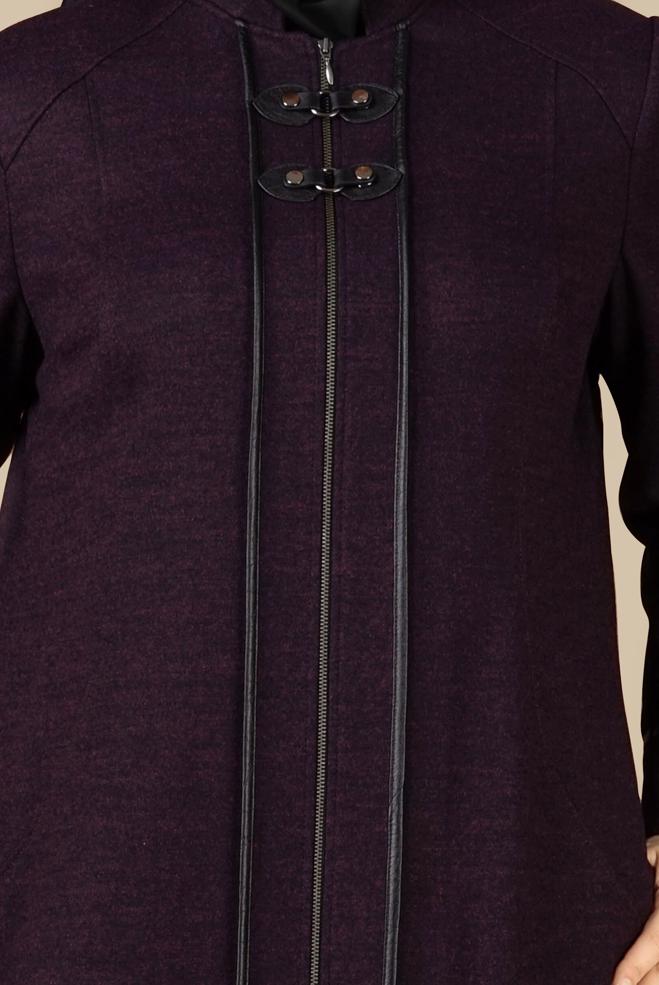 Hijab clothing DAMSON ZIPPED CACHE COAT 9588  - ALVİNA