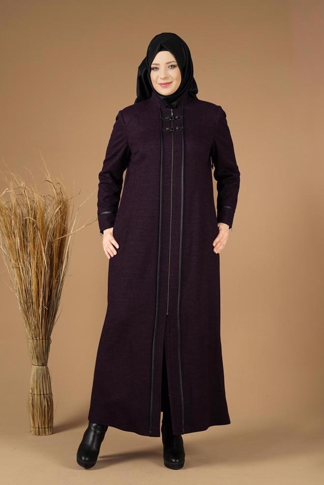 Hijab clothing DAMSON ZIPPED WALKER COAT 9588  - ALVİNA