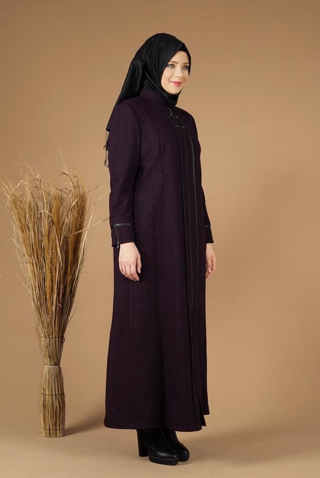 Hijab clothing DAMSON ZIPPED WALKER COAT 9588  - ALVİNA