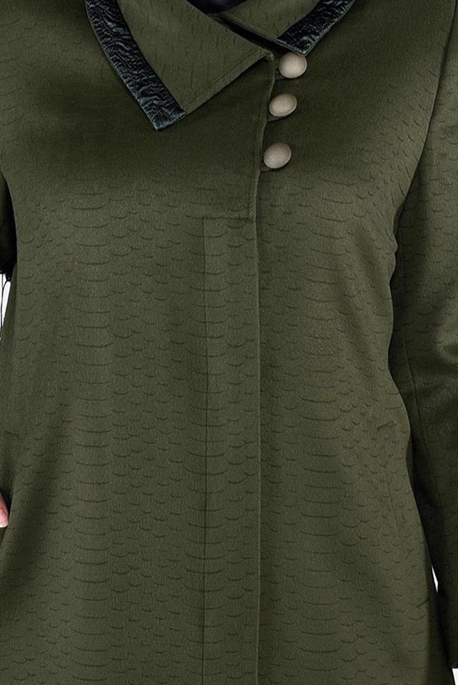 Hijab clothing KHAKI 9620 NEXT DES.115 MANTO 46/52 TEK44 - ALVİNA