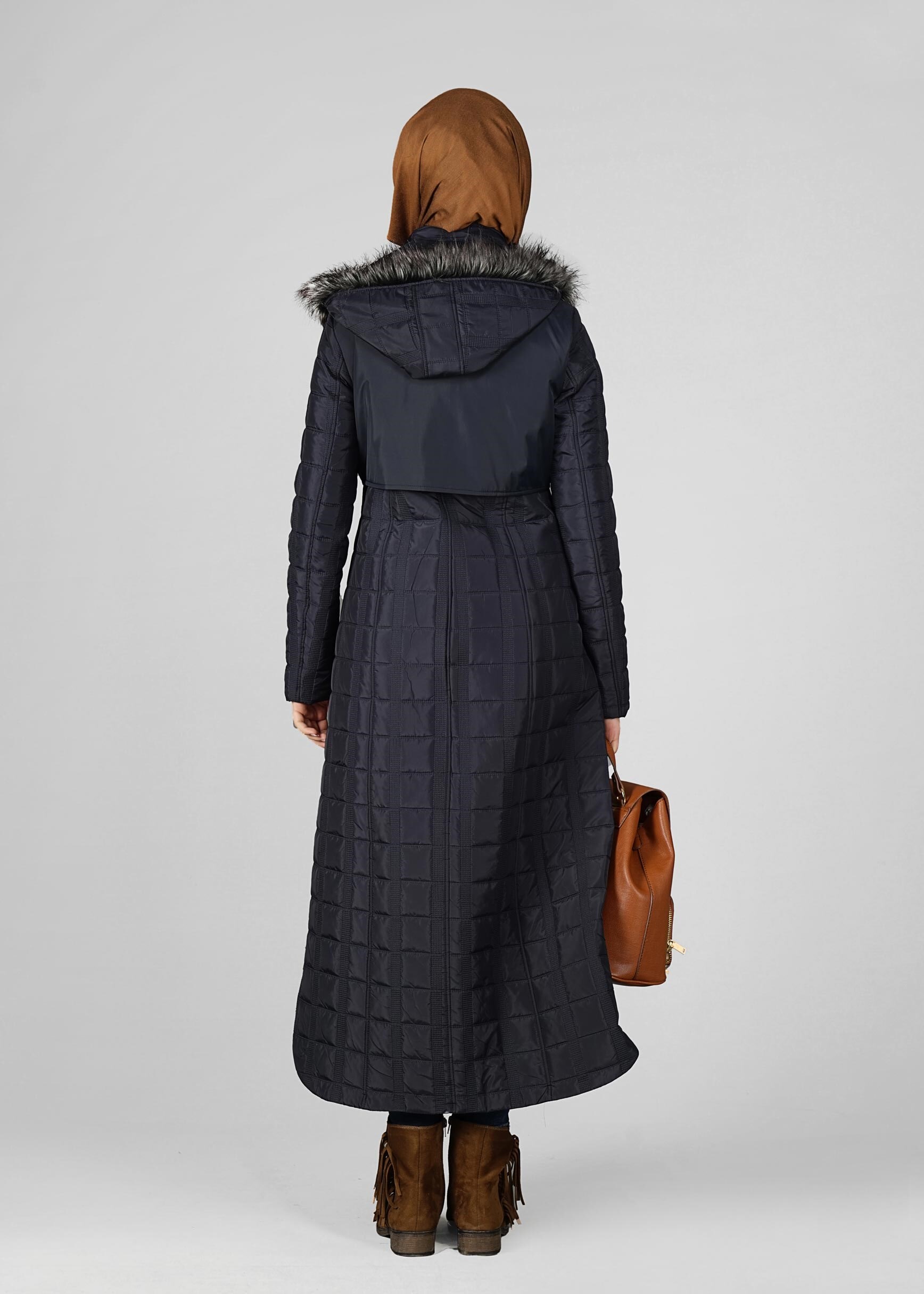 Tesettür giyim LACİVERT 9622 MANTO