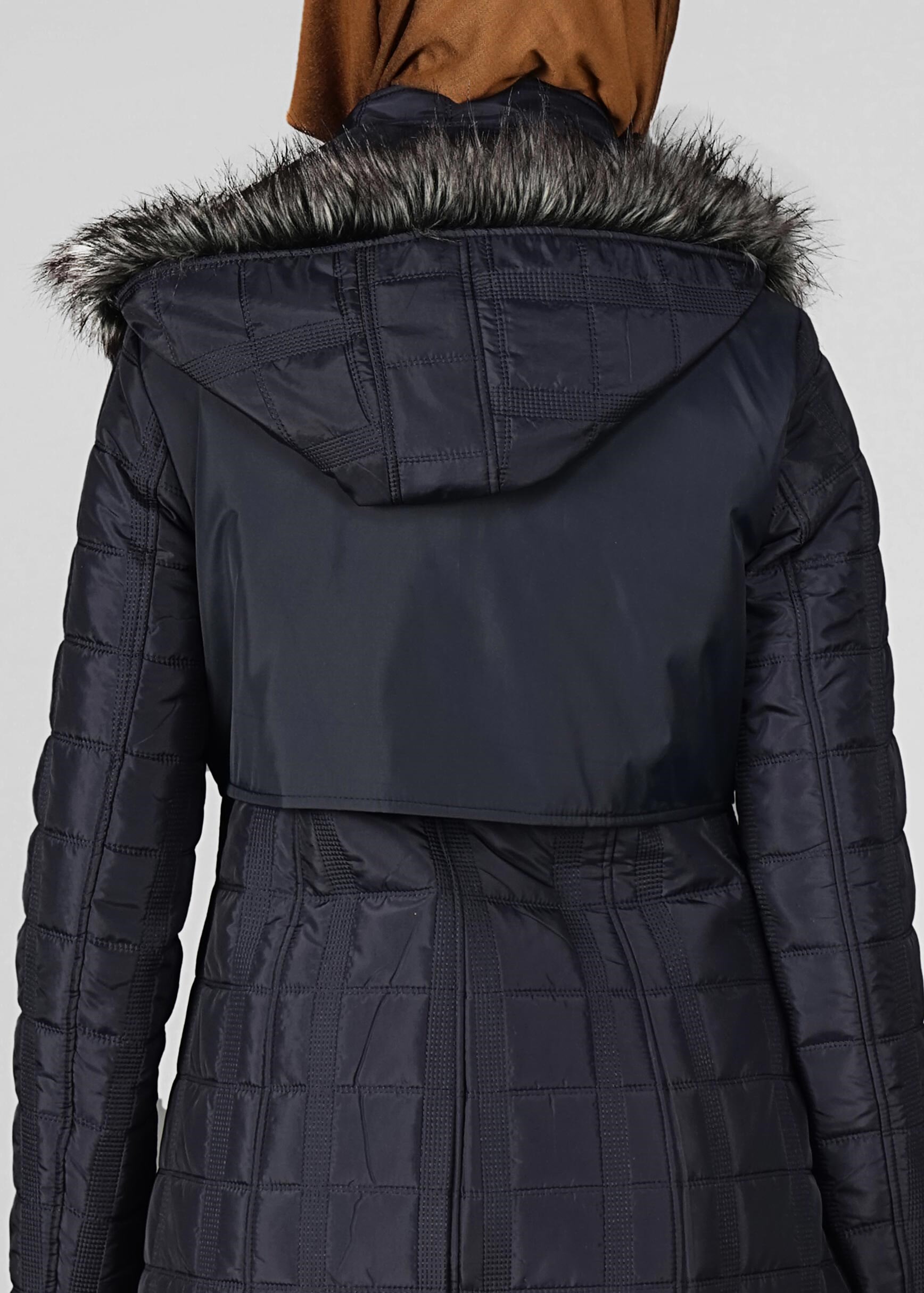 Tesettür giyim LACİVERT 9622 MANTO