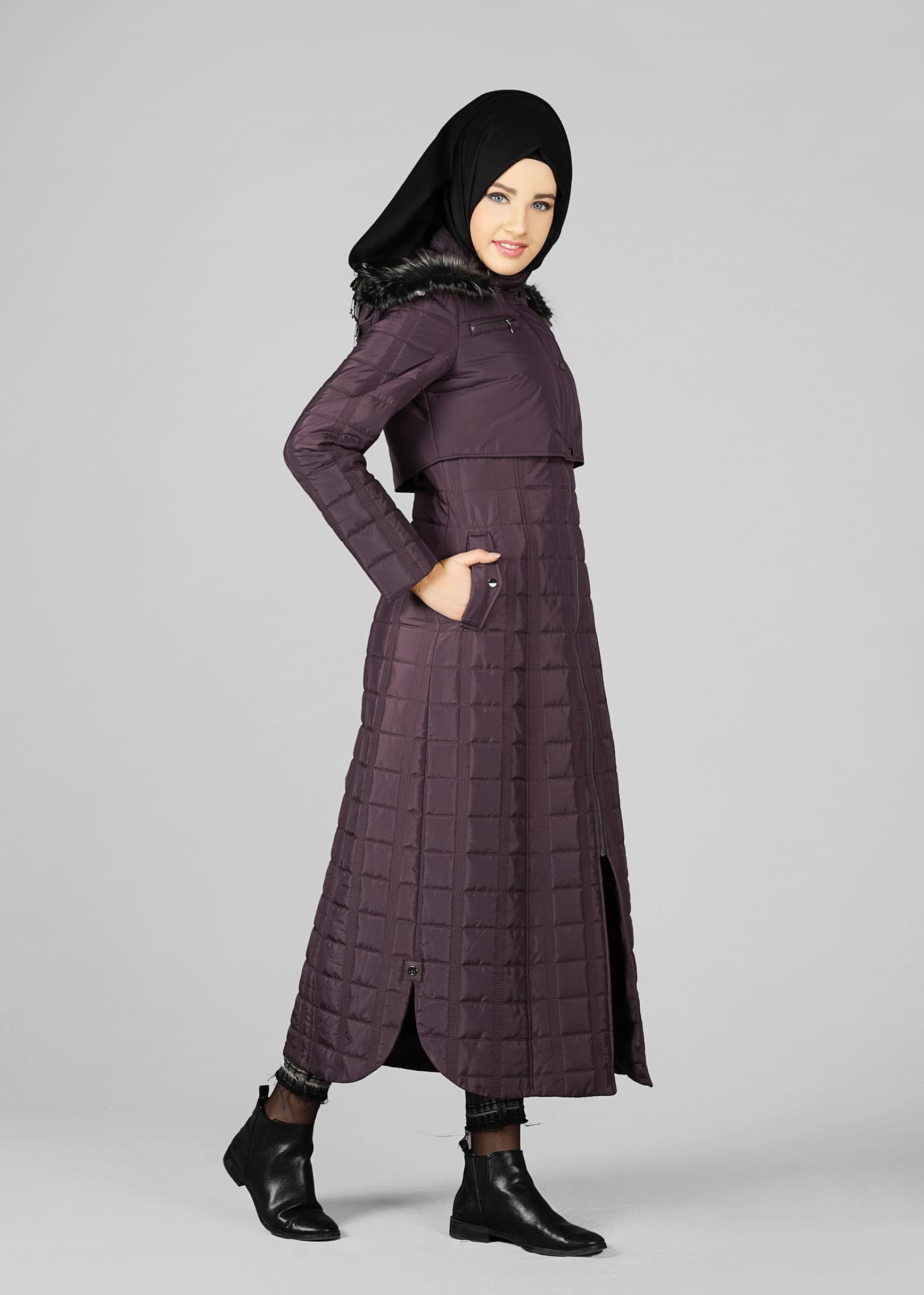 Tesettür giyim MÜRDÜM 9622 MANTO