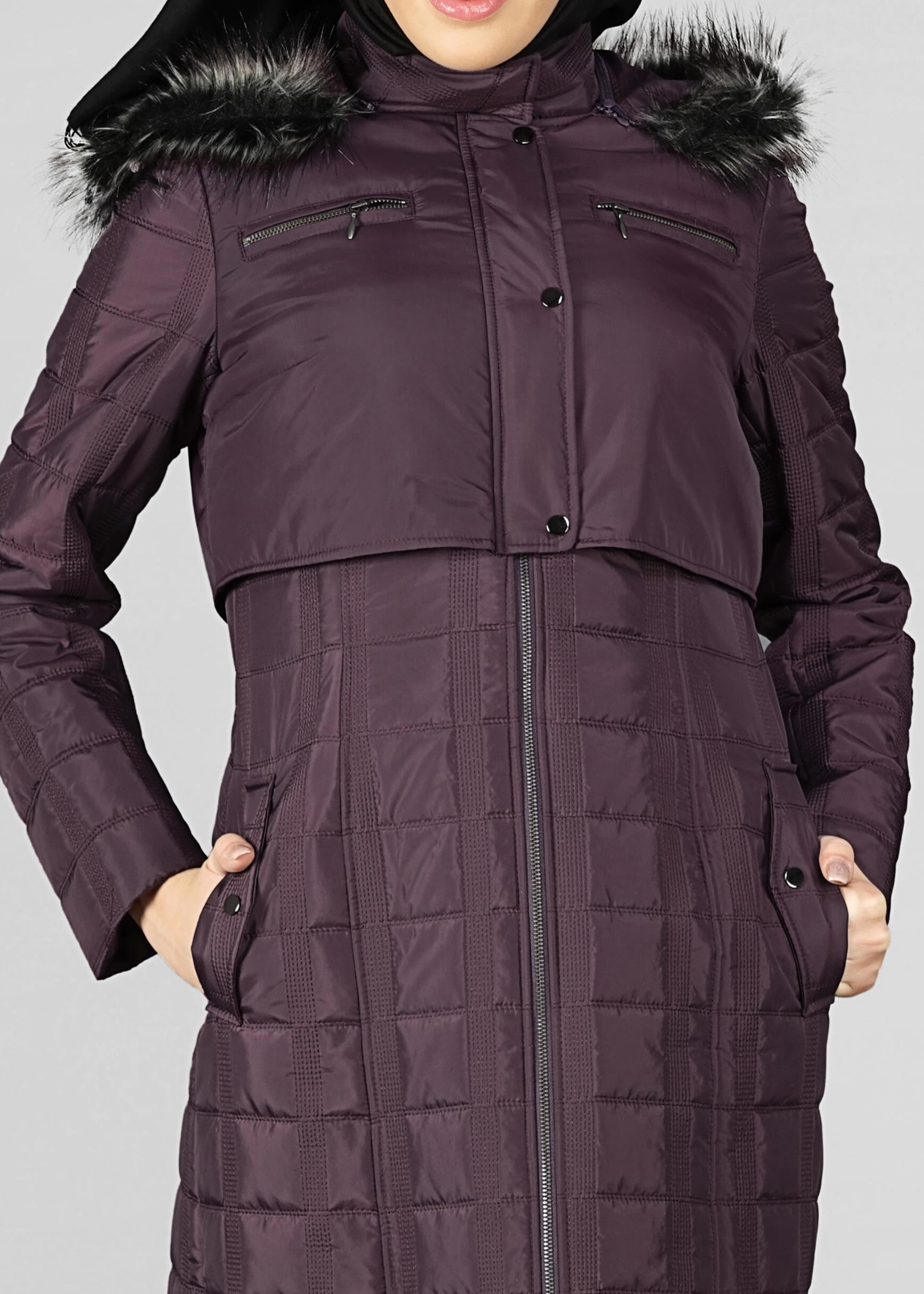 Tesettür giyim MÜRDÜM 9622 MANTO