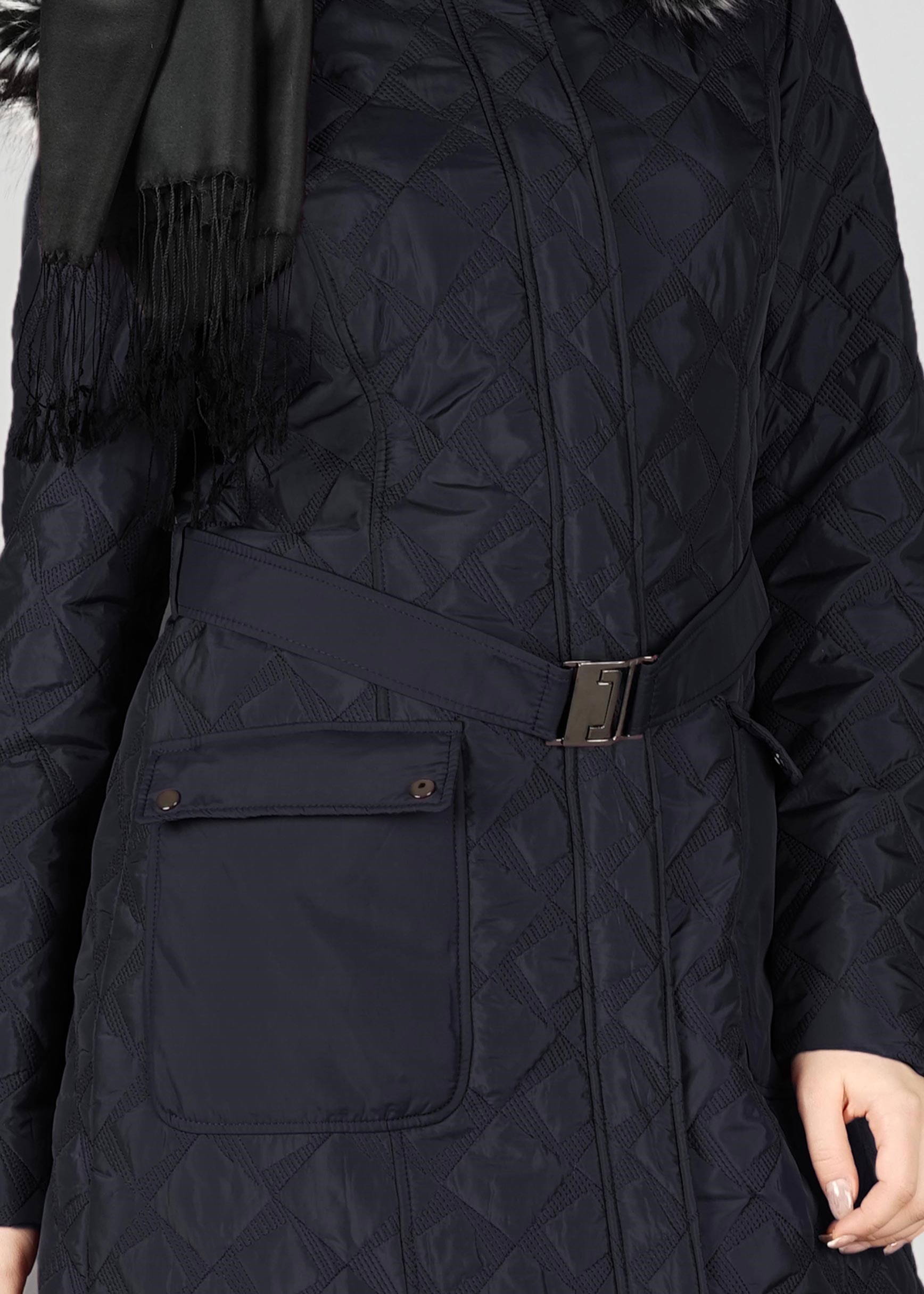 Tesettür giyim LACİVERT 9623 MANTO