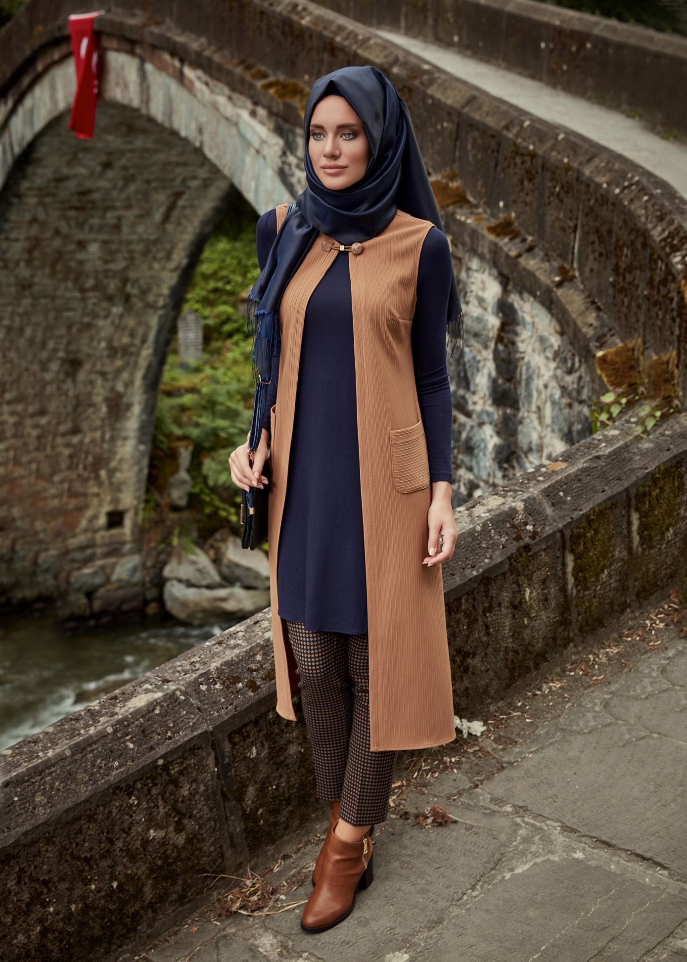 Tesettür giyim KAHVE 7002 PANTOLON